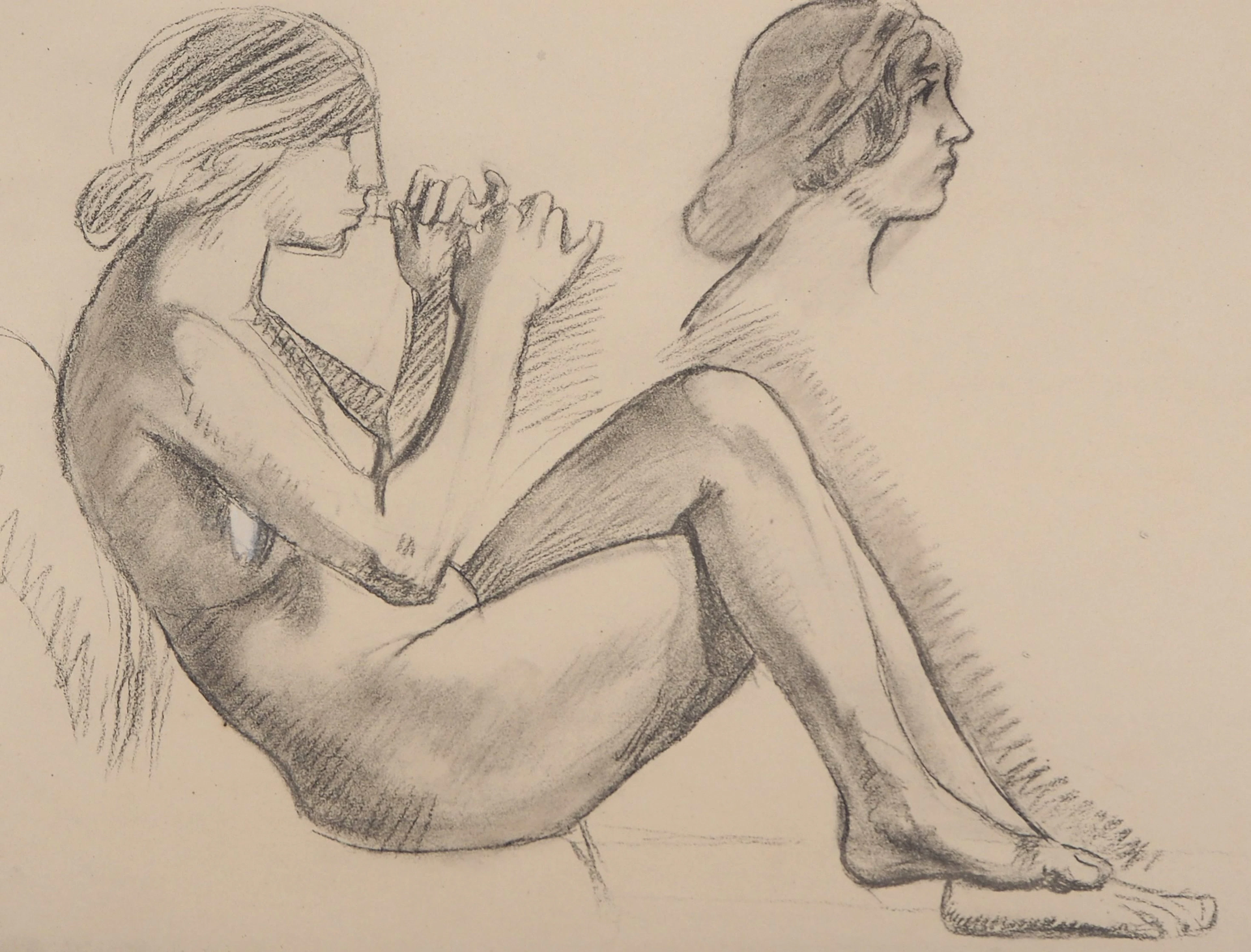 Maurice DENIS : Etude pour la joueuse de flûte - Lithographie originale