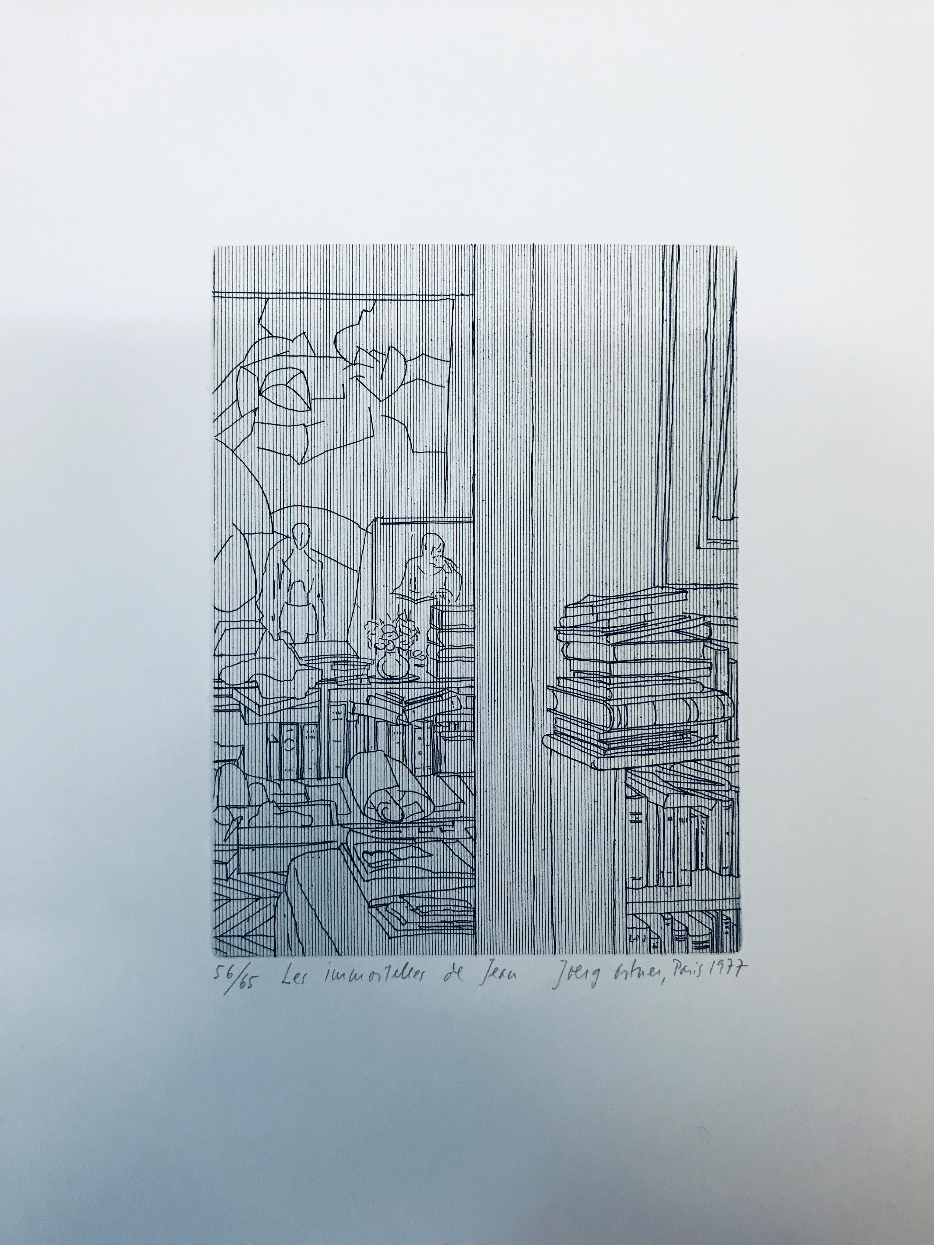 Joerg ORTNER - Les immortelles de Jean, 1977 - Gravure signée au crayon
