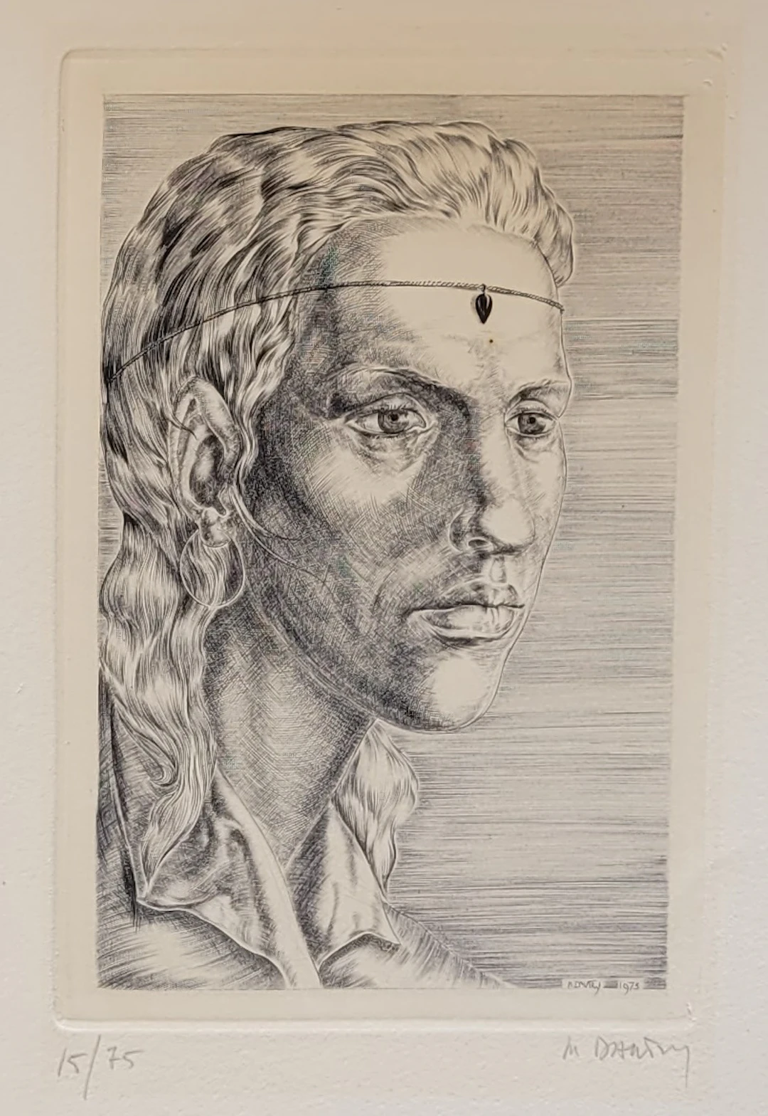 Marc DAUTRY - Sans titre, 1975 - Gravure sur cuivre signée au crayon