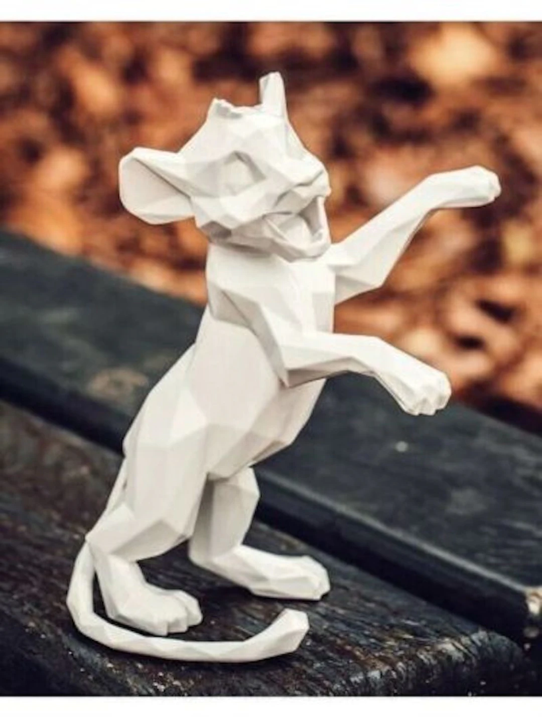 Richard ORLINSKI - Simba Blanc - Sculpture