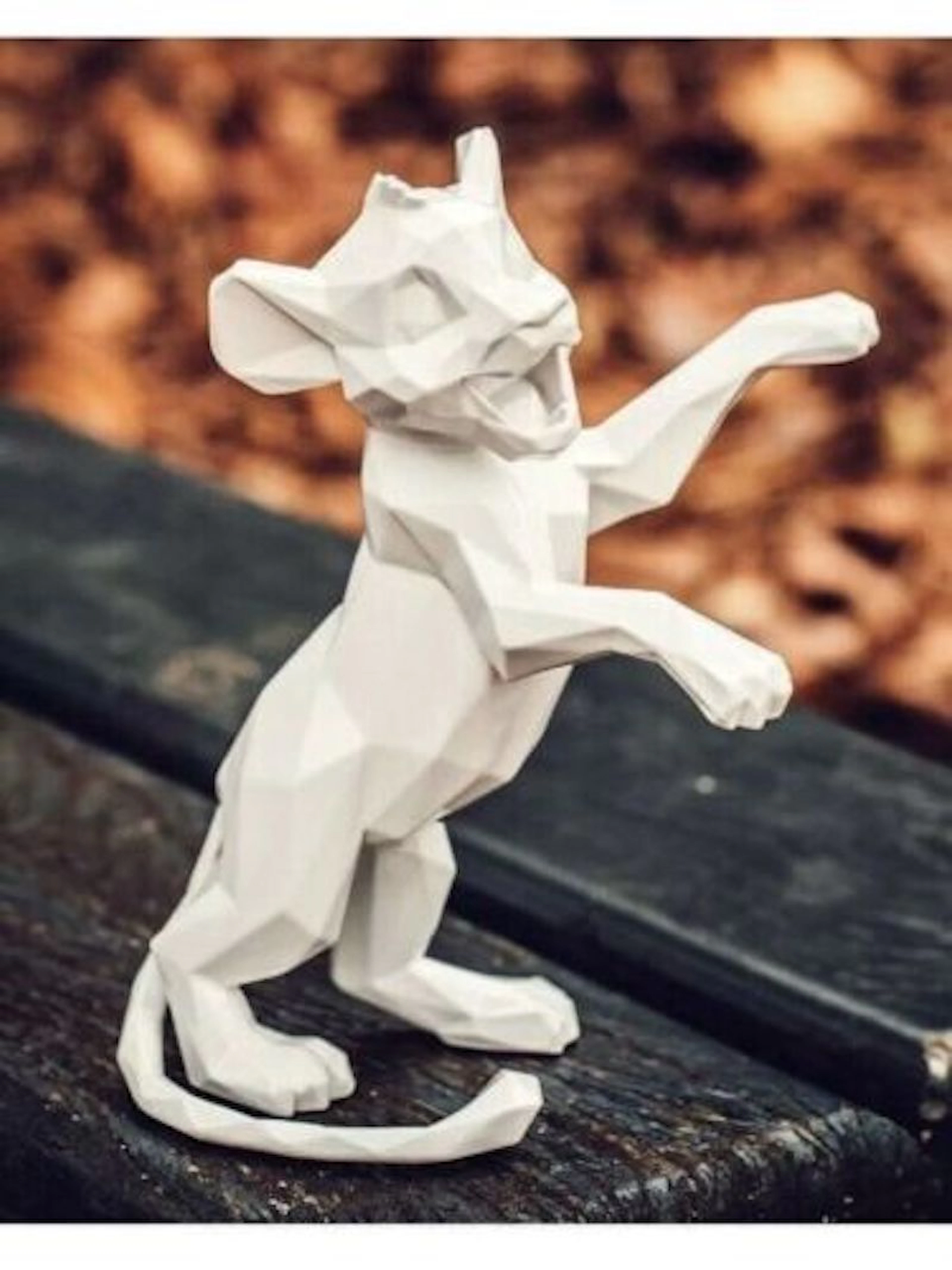 Richard ORLINSKI - Simba Blanc - Sculpture