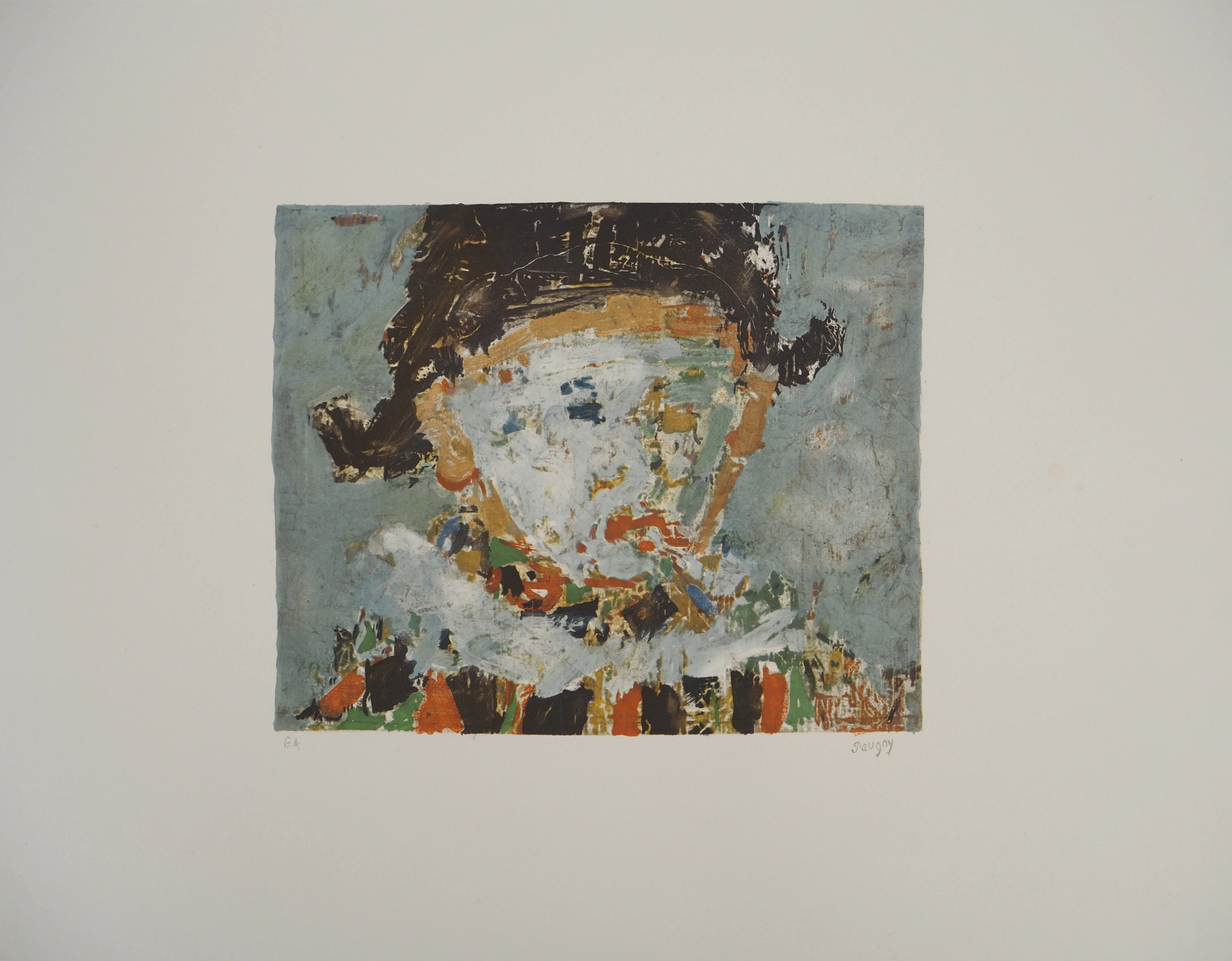 Jean POUGNY (1892-1956), L’arlequin - Lithographie originale Signée