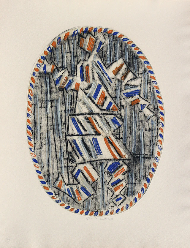 Louttre B - Sans titre, 1970 - Bois gravé signé au crayon