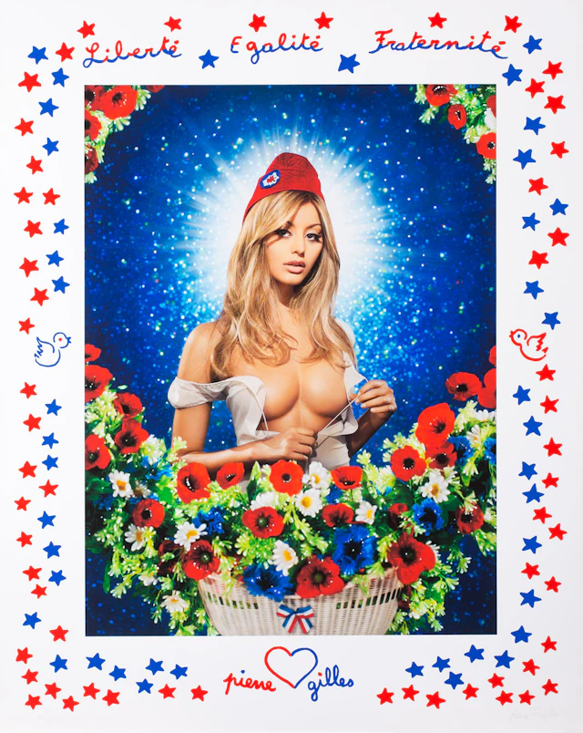 PIERRE & GILLES - Zahia, 2015, Impression numérique et sérigraphie