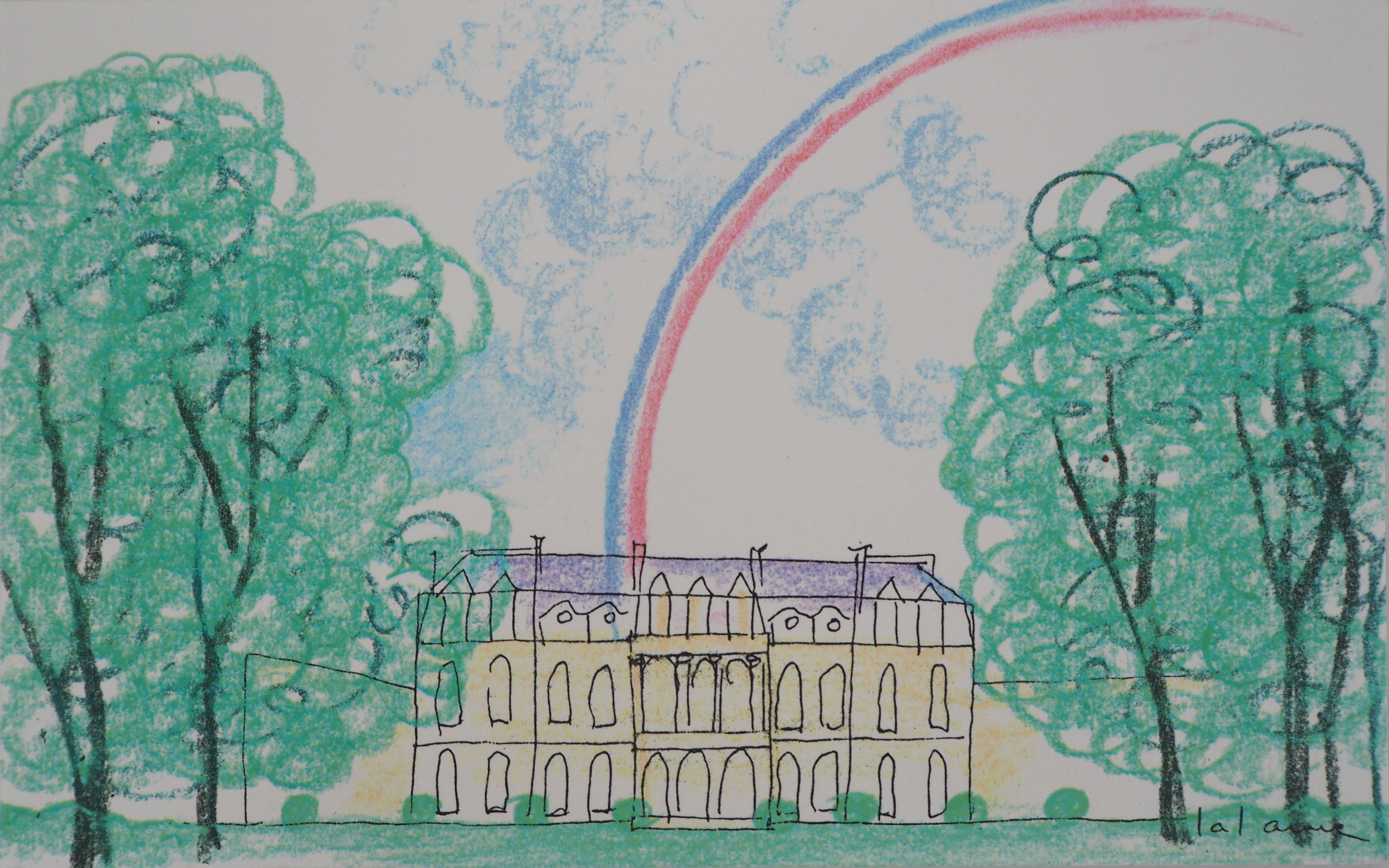 François-Xavier LALANNE : Palais de l’Elysée à l’arc en ciel, 1990