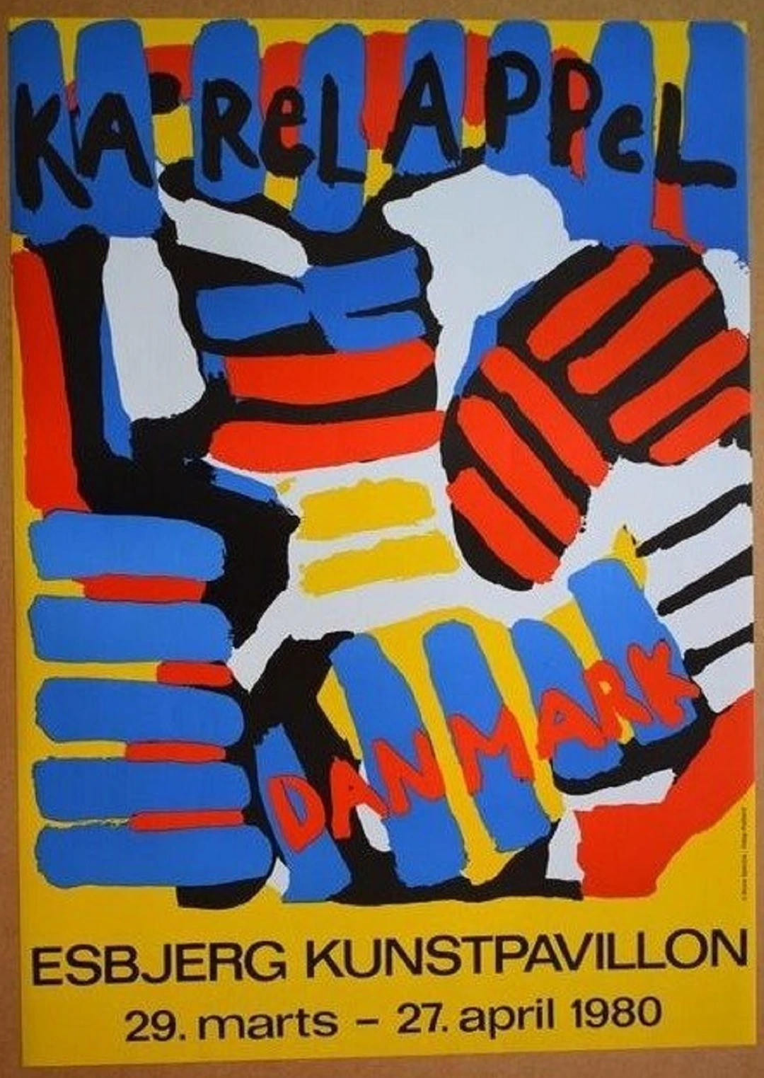 Karel Appel - Exposition Esbjerg Kunstpavillon, 1980 - Affiche originale