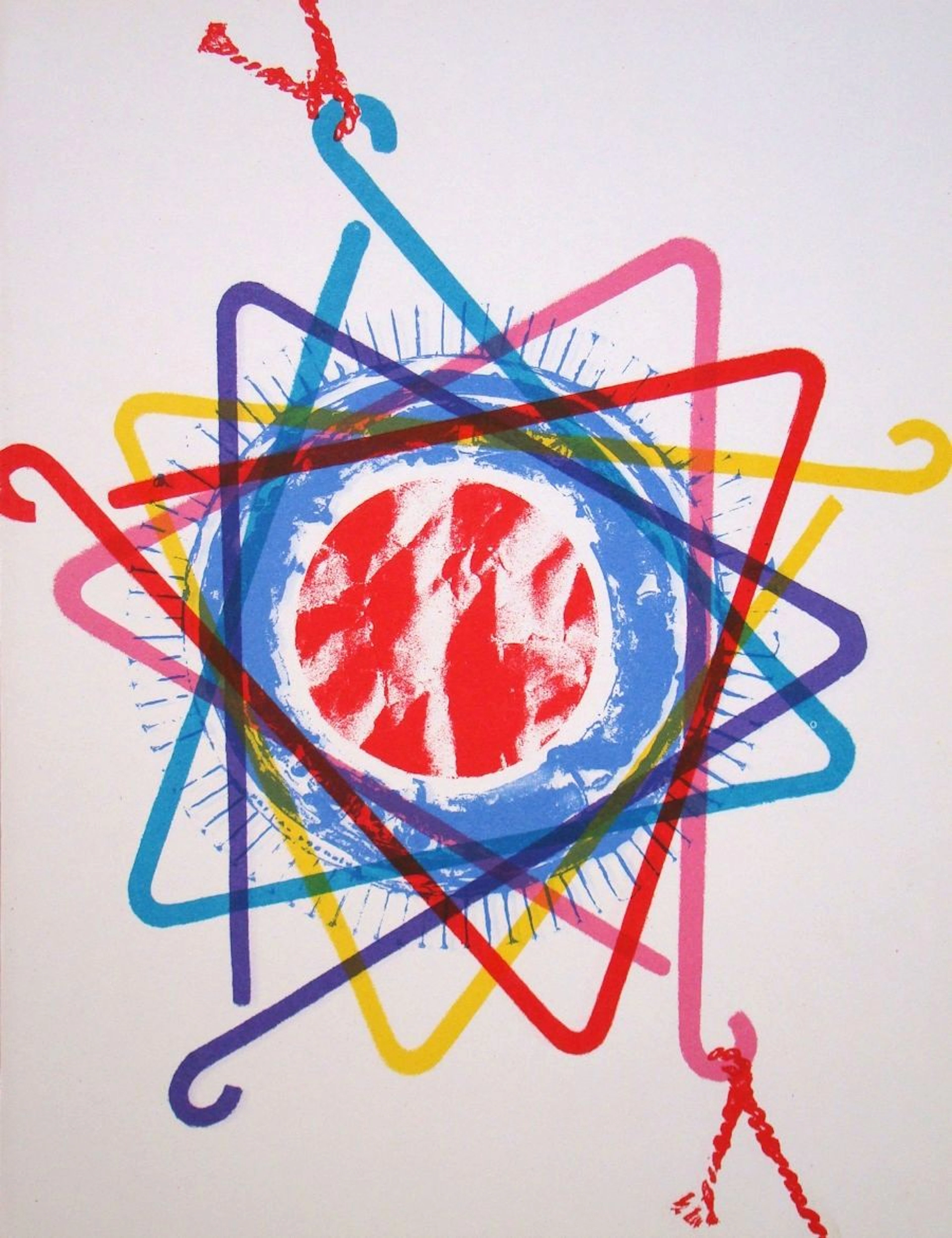 James ROSENQUIST - Triangle du dîner, 1975 - Lithographie originale