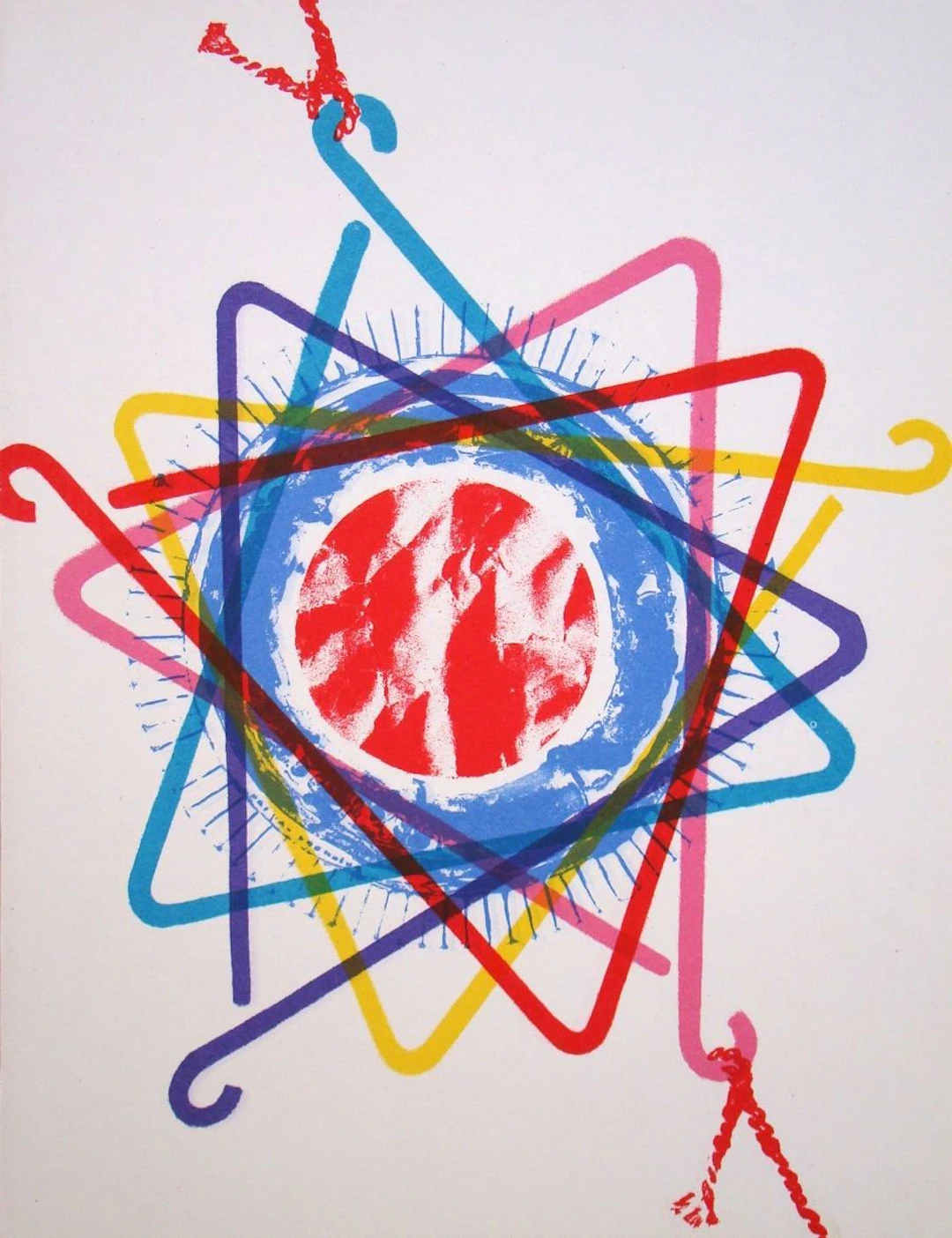 James ROSENQUIST - Triangle du dîner, 1975 - Lithographie originale