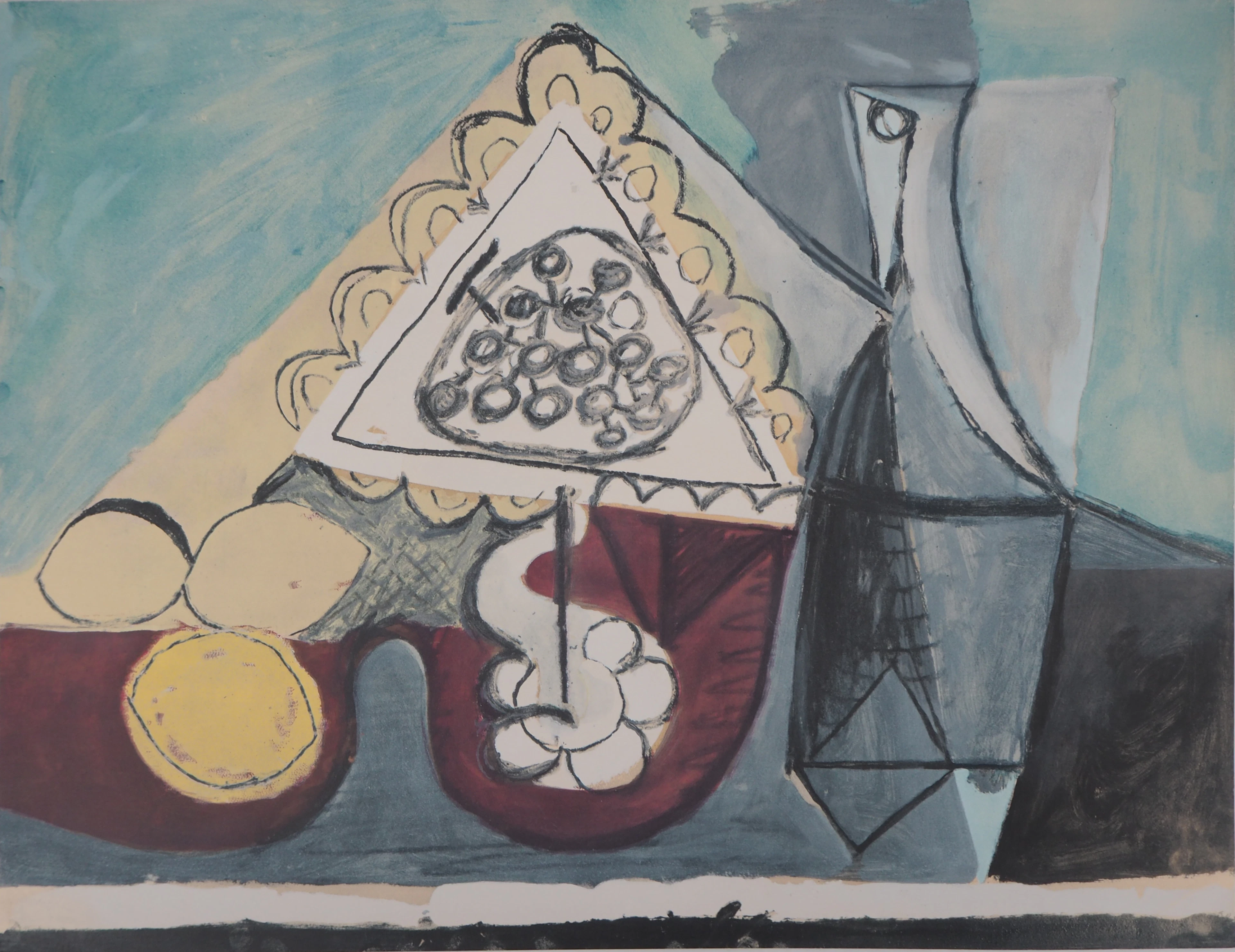 Pablo PICASSO (d’après) - Table aux citrons, 1960 - Lithographie