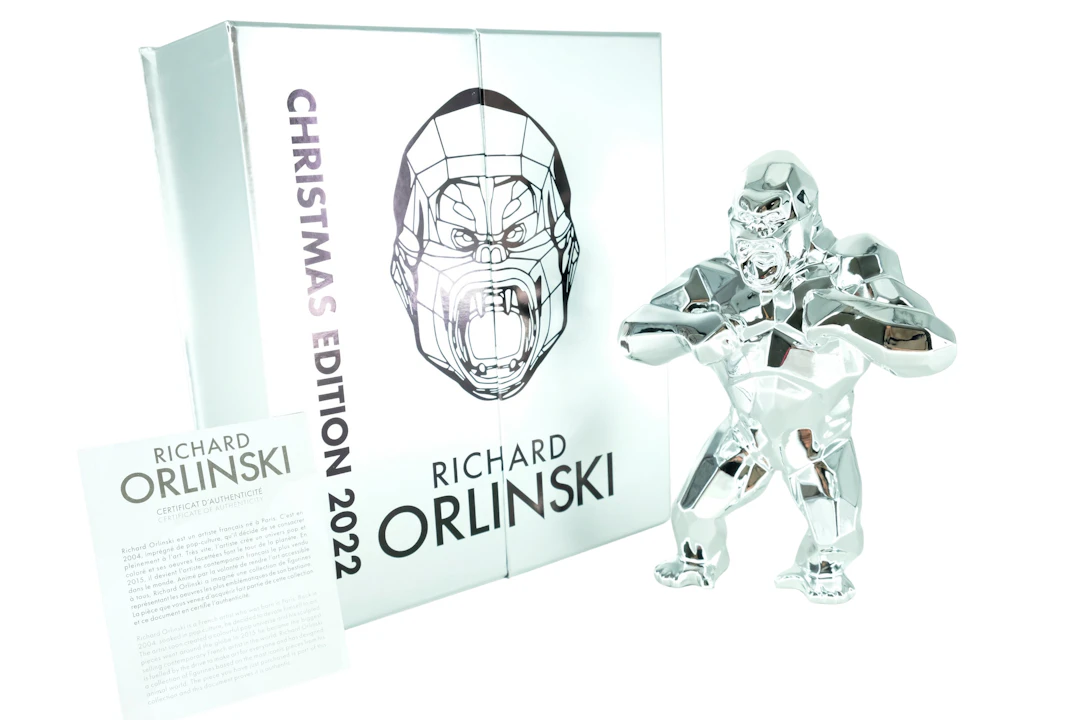 Richard ORLINSKI : Kong Christmas (Silver Edition) - Sculpture originale