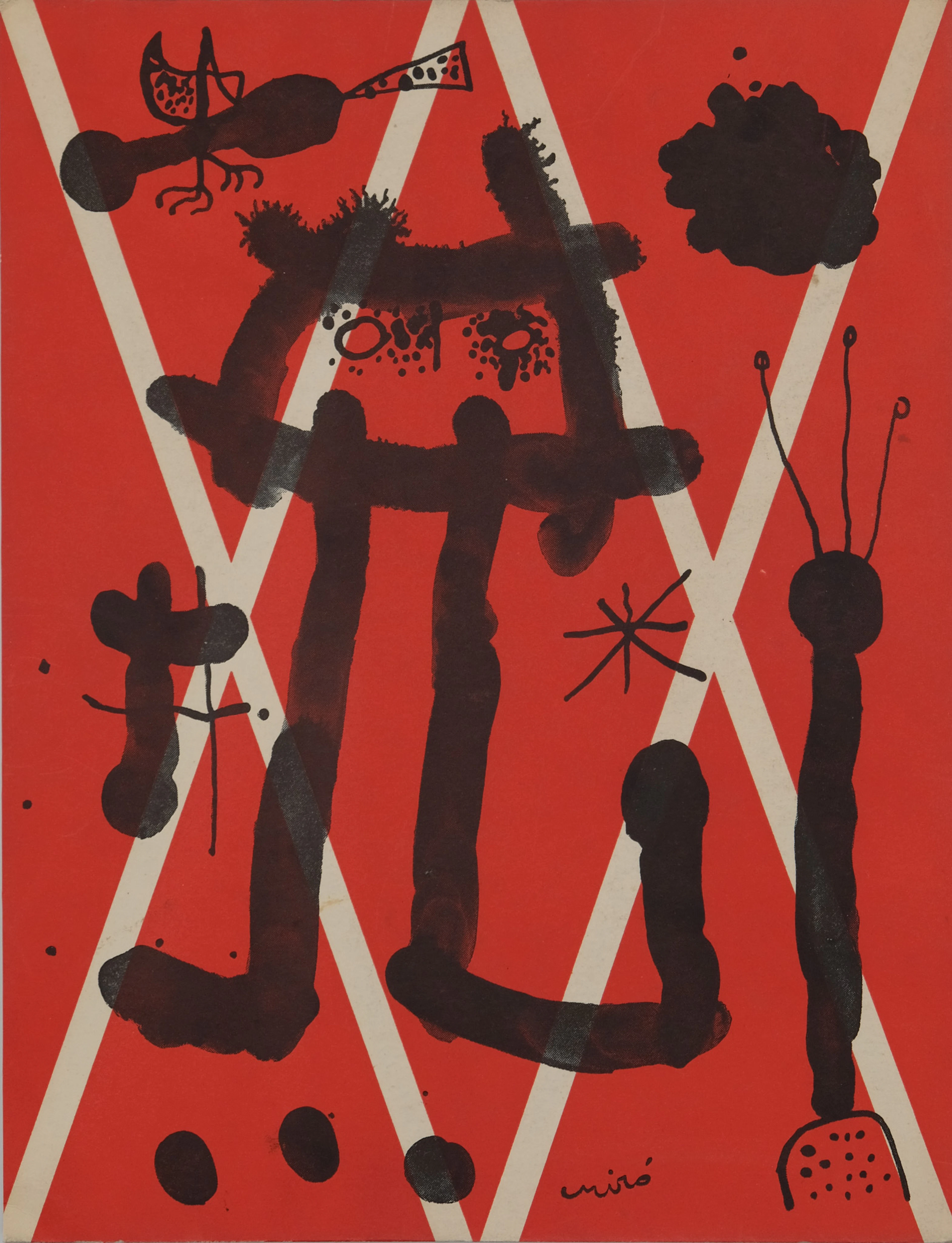 Joan MIRO : Le paysan surréaliste - Lithographie originale signée