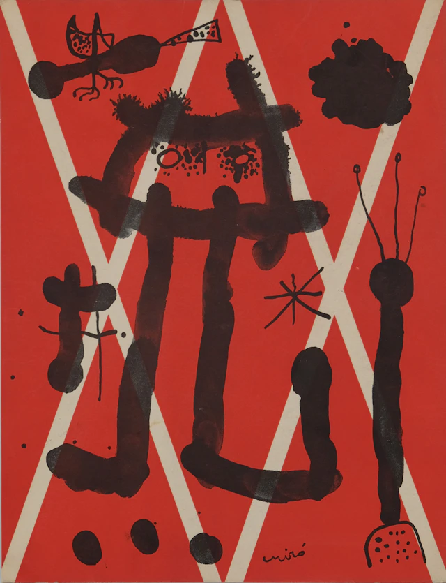 Joan MIRO : Le paysan surréaliste - Lithographie originale signée