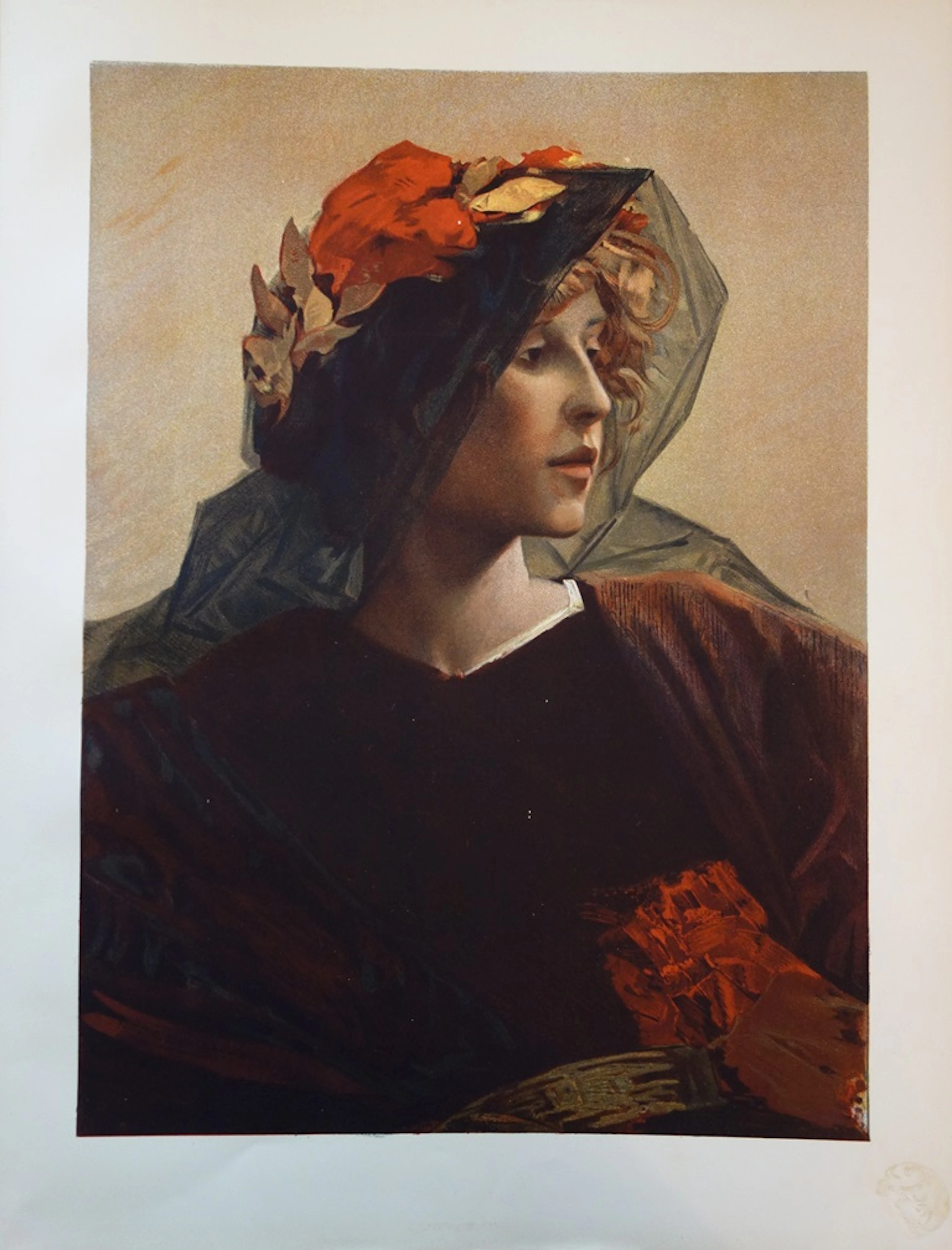 Alfred Pierre Agache - Impéria, Lithographie originale signée (1897)