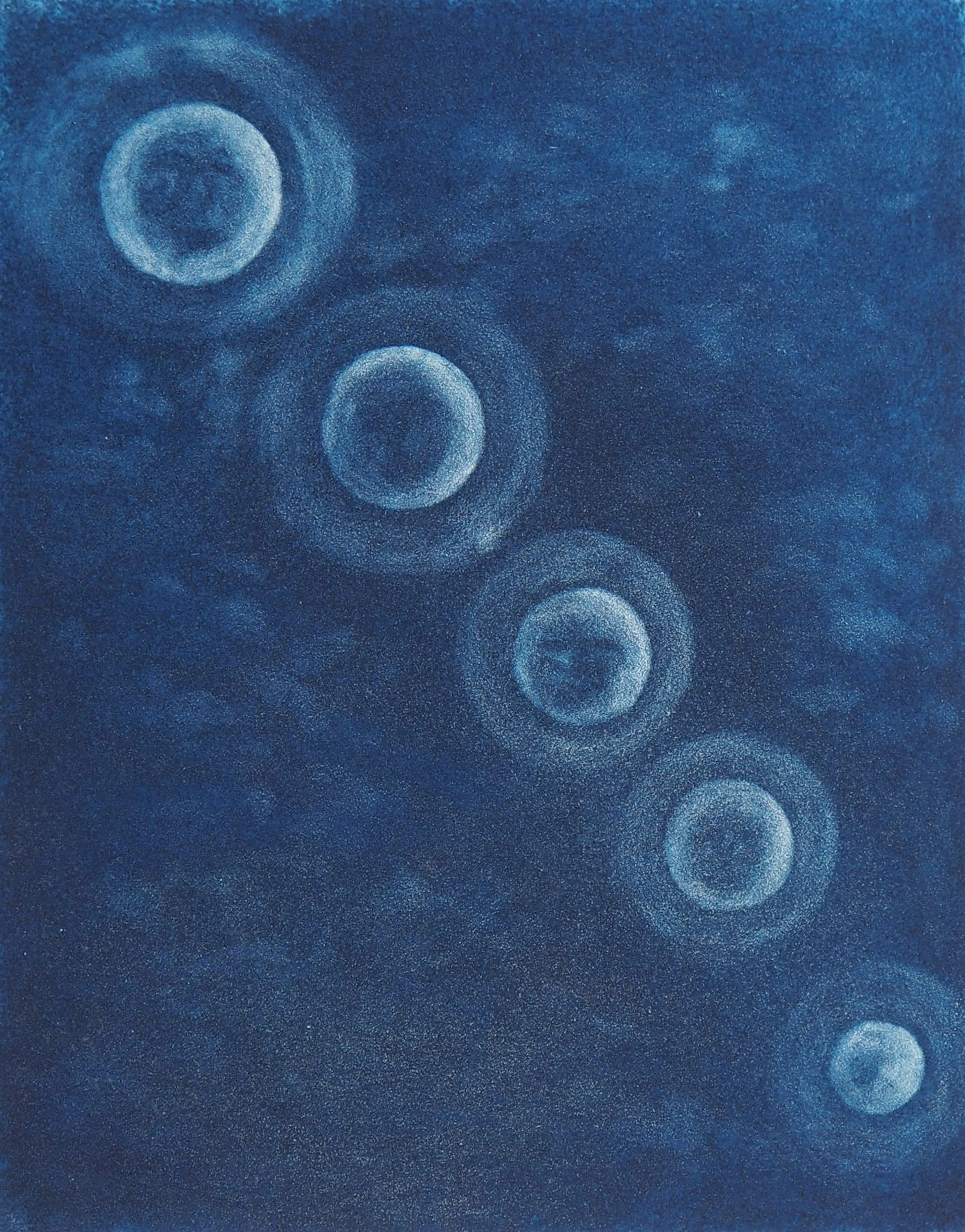 Teresa PANASIUK : La lune - Gravure originale signée