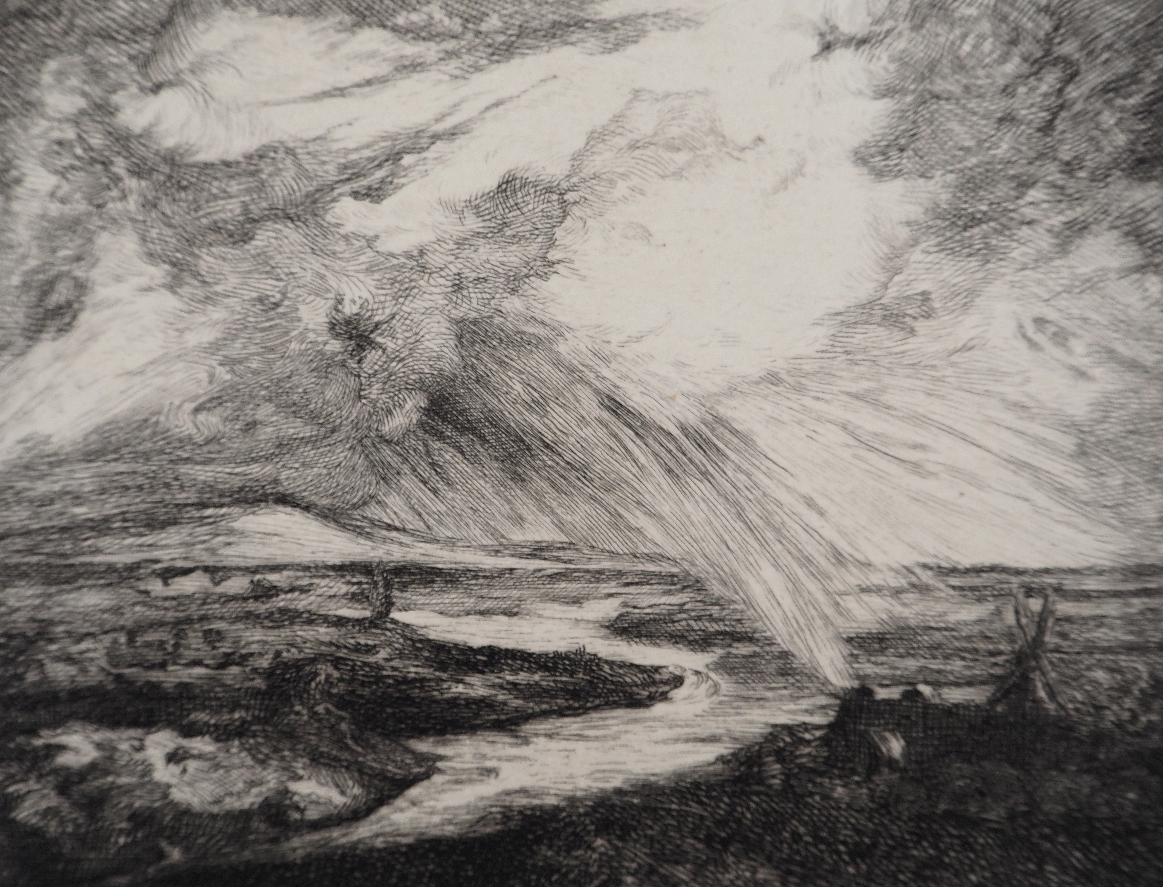 Georges Michel (d’après) - Paysage orageux - Gravure, #Durand Ruel - 1873