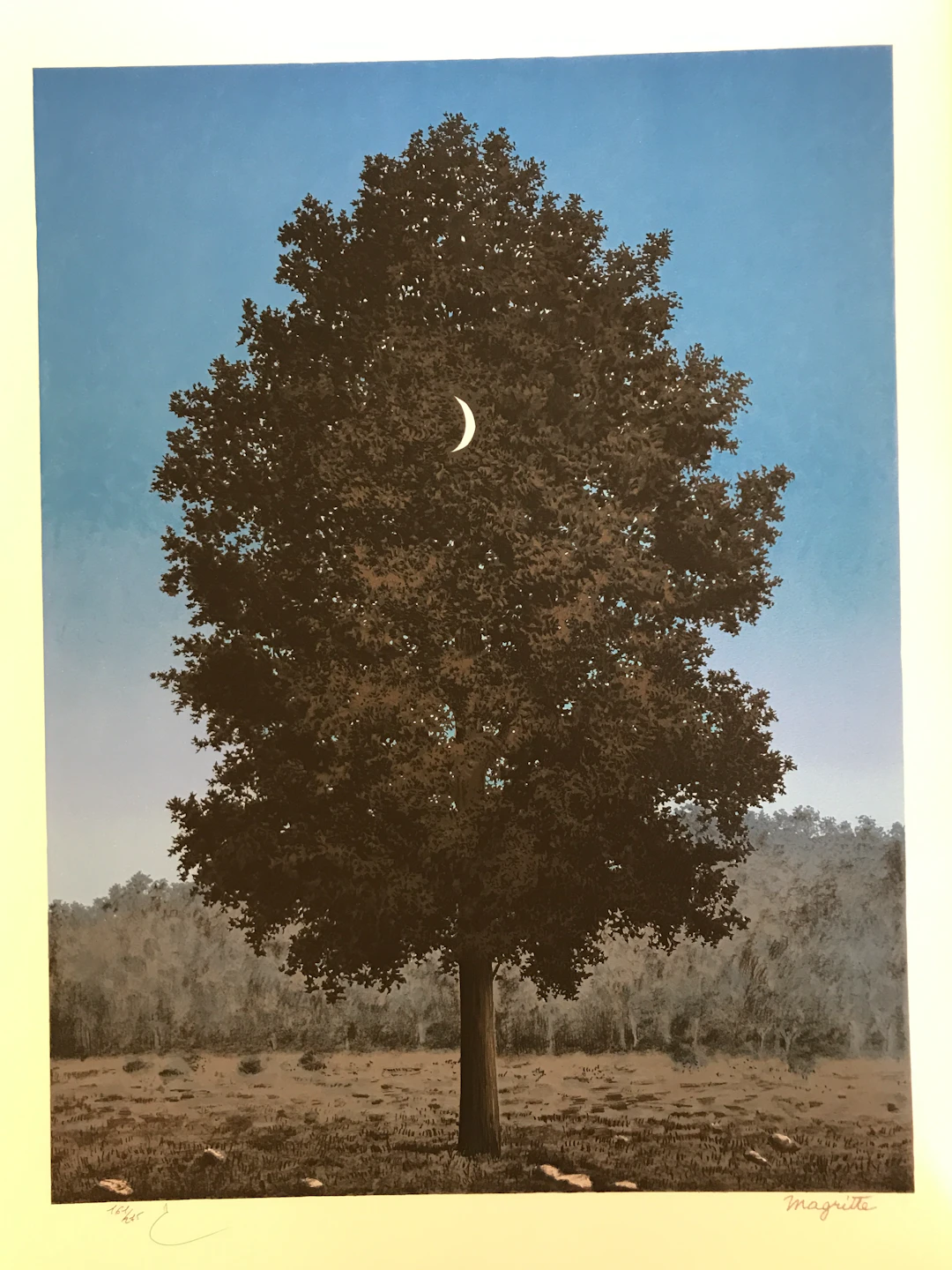 René MAGRITTE (d’après) - Le seize septembre - Lithographie