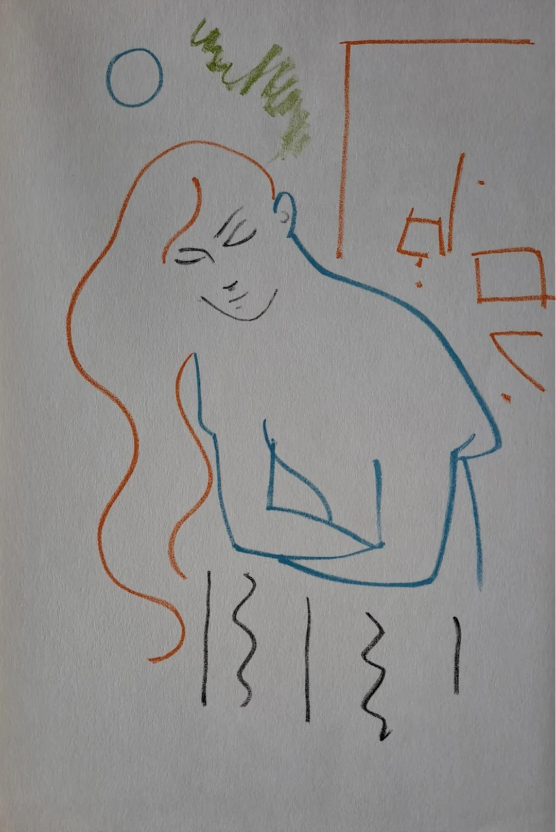 Jean Cocteau - Juliette au balcon - Lithographie originale en couleur
