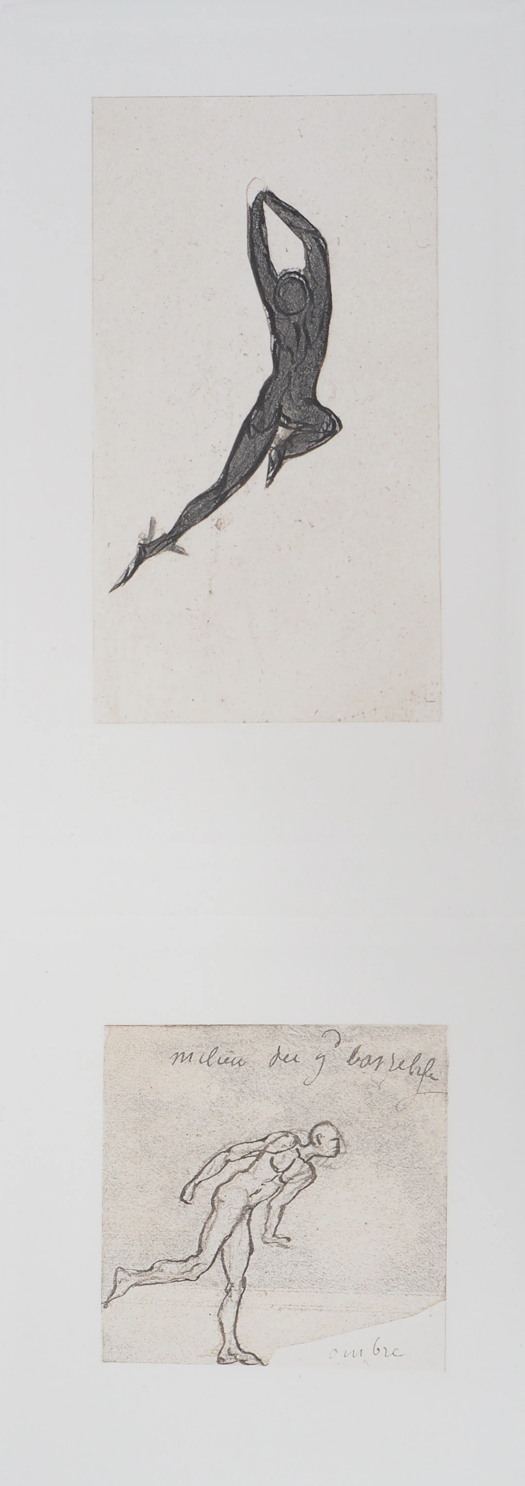 Auguste RODIN, Démon et ombre, Gravure