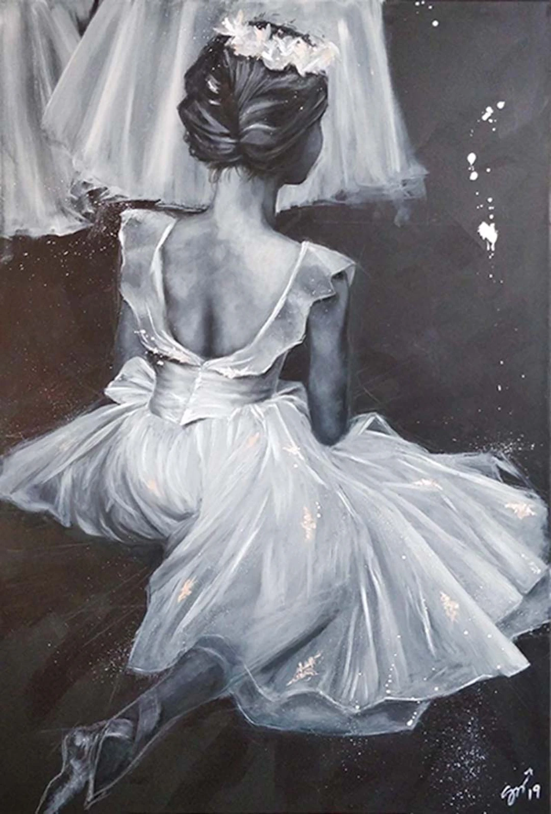 Sylvie MAGNIN - Étoile naissante, 2019 - Huile sur toile
