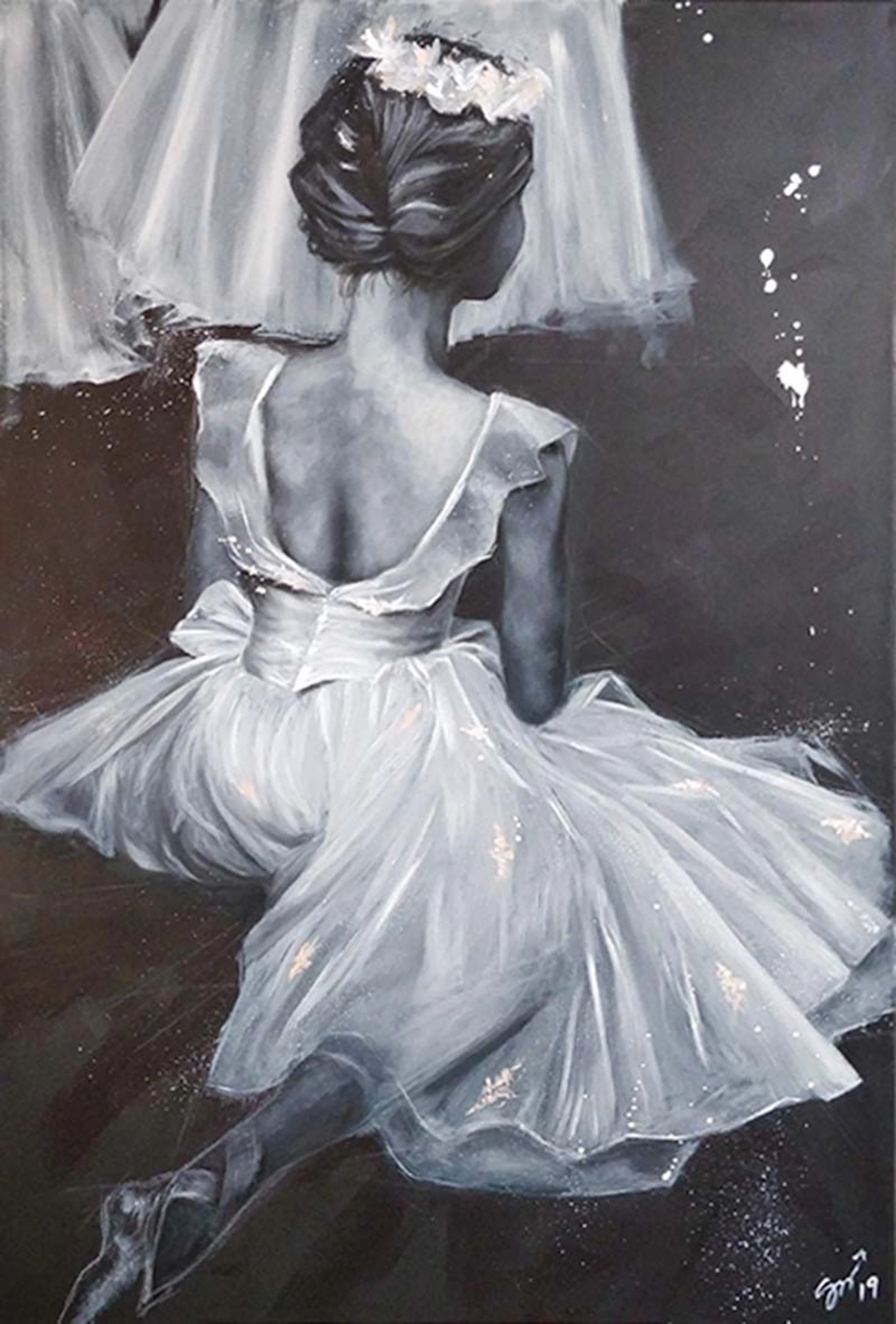Sylvie MAGNIN - Étoile naissante, 2019 - Huile sur toile