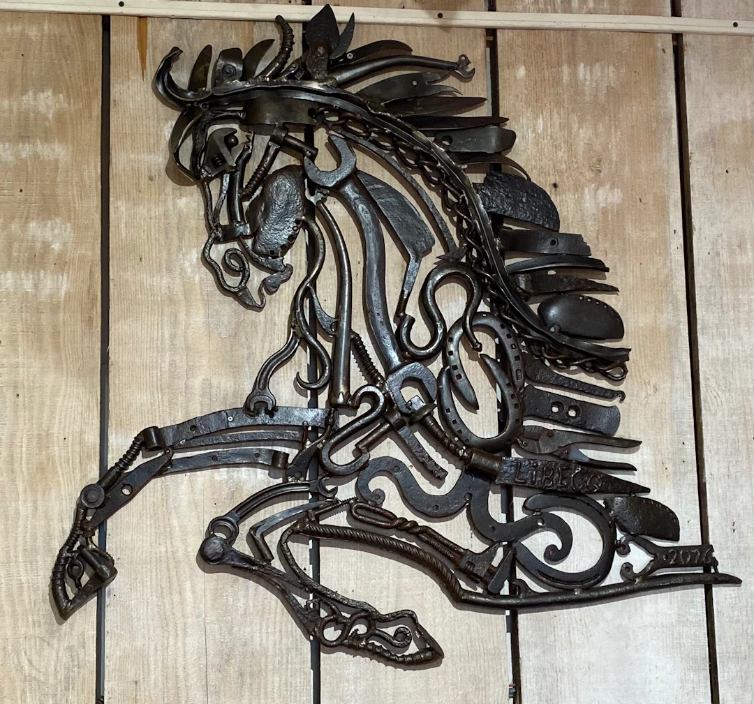 Libecq - Œuvre recup Art, Cheval, 2016 - Sculpture