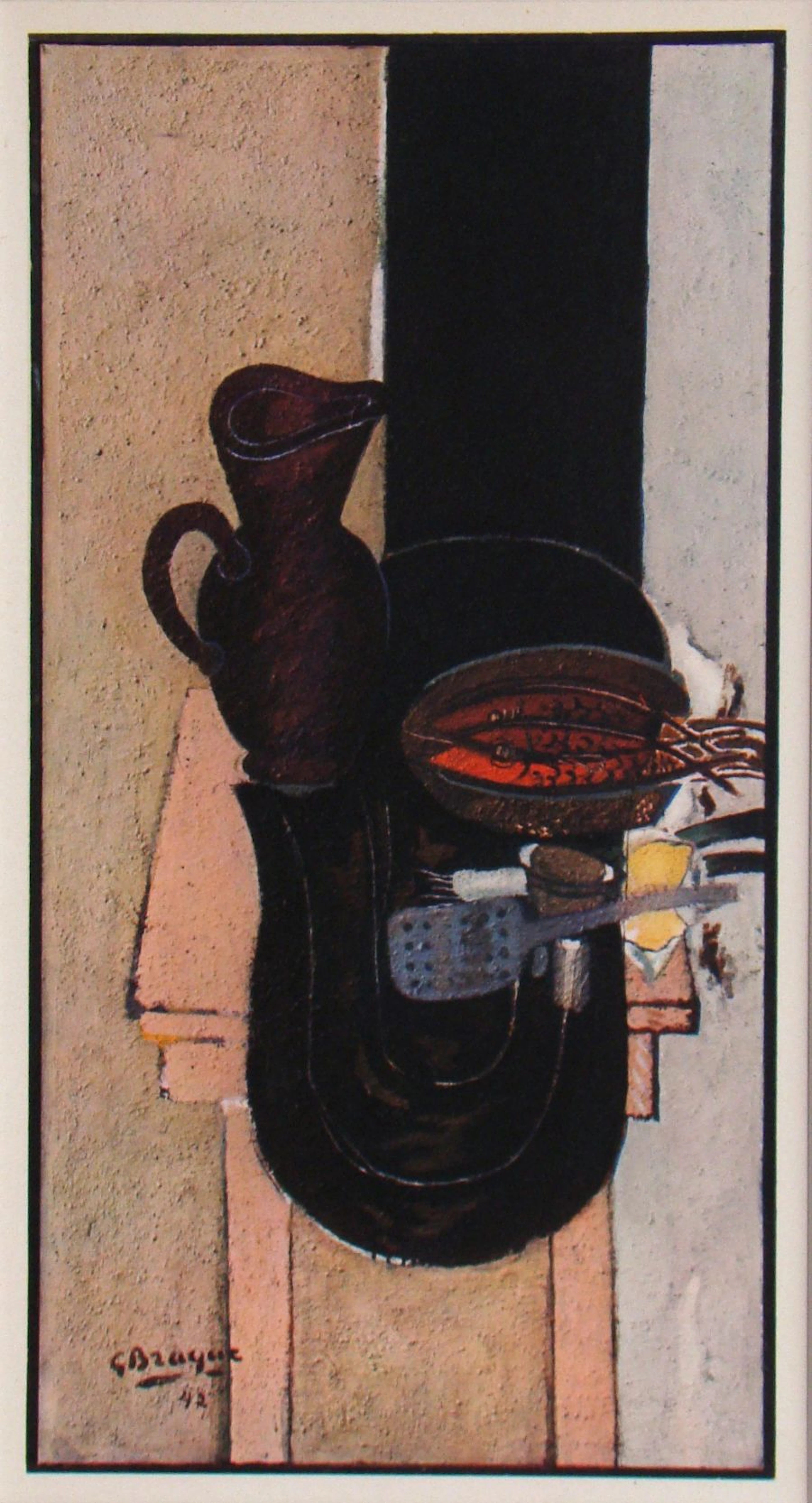 Georges BRAQUE (d'après) - La Table de cuisine , 1946 - Héliogravure