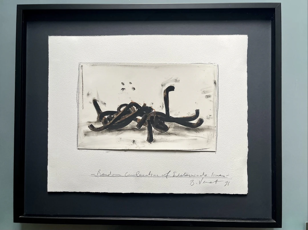 Bernar VENET - Random Combination of Indeterminate Lines, 1991, crayon