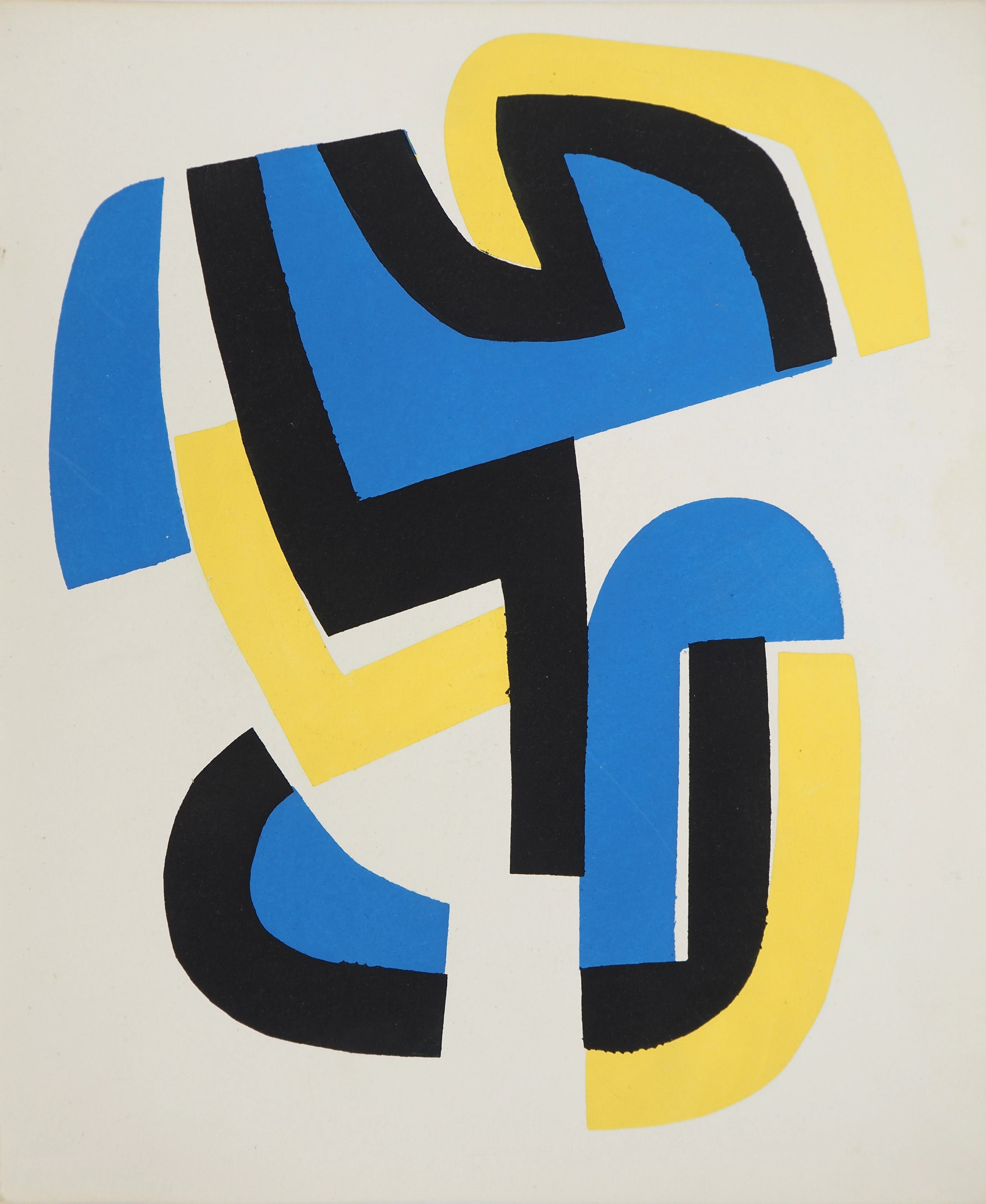 Jean DEWASNE : Livre Futur, Lithographie et pochoir