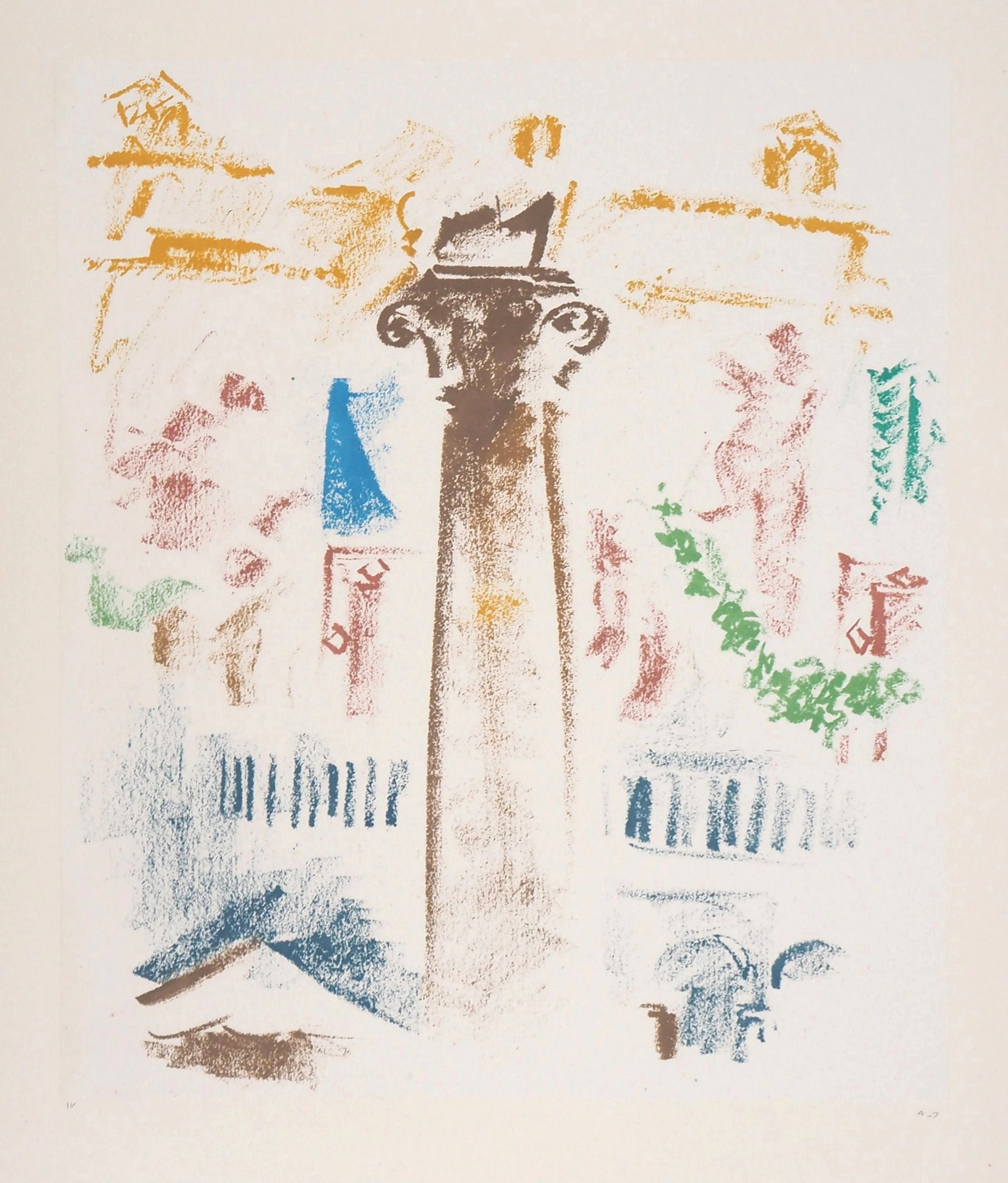 André MASSON : Vérone - Lithographie originale signée