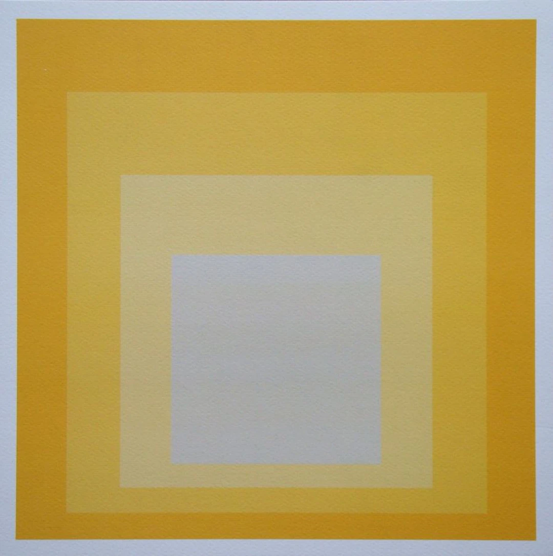 Josef ALBERS (d'après) - Hommage à la place, 1979 - Sérigraphie en