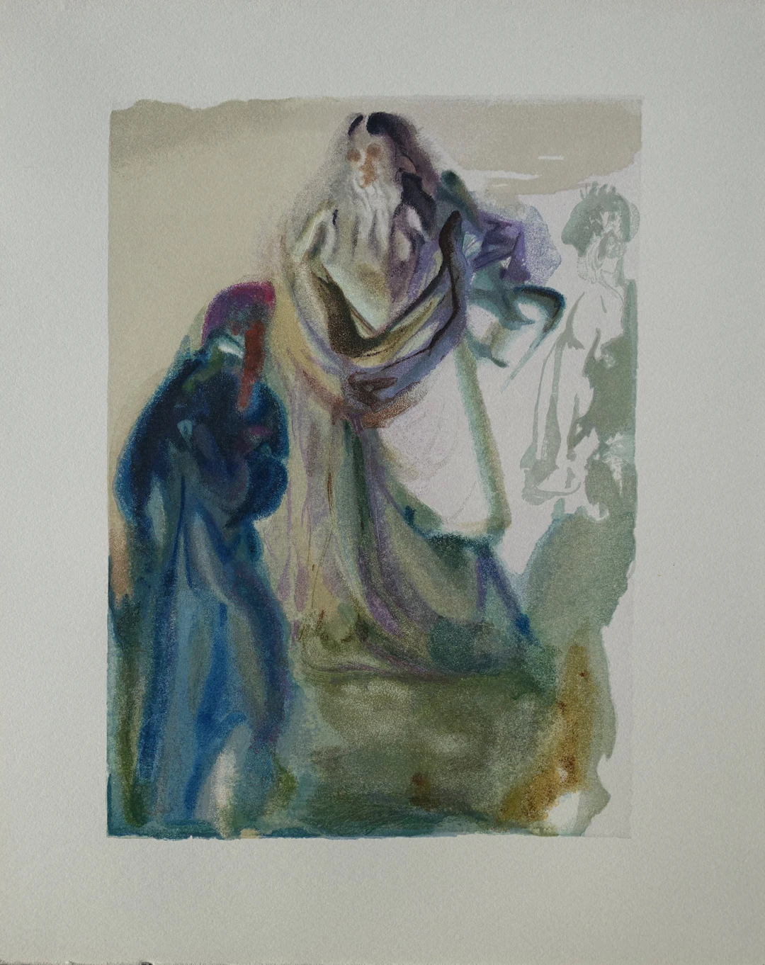 Salvador DALI : La marche vers Dieu, Bois gravé original