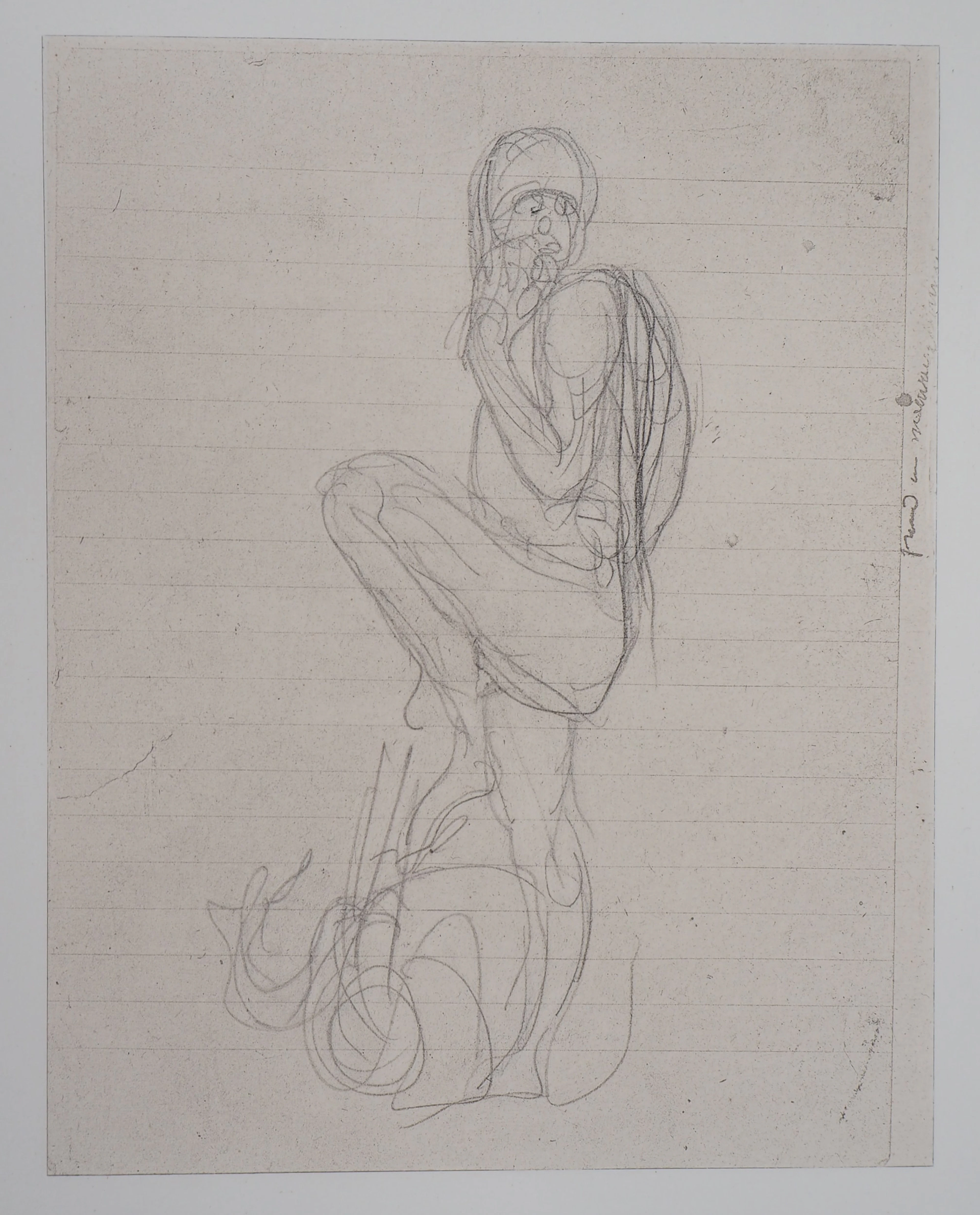Auguste RODIN : Ugolin, Gravure