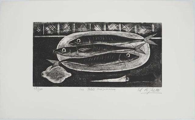 Ed RIGHETTI, Les petits maquereaux, 1966 - Gravure sur cuivre originale Signée