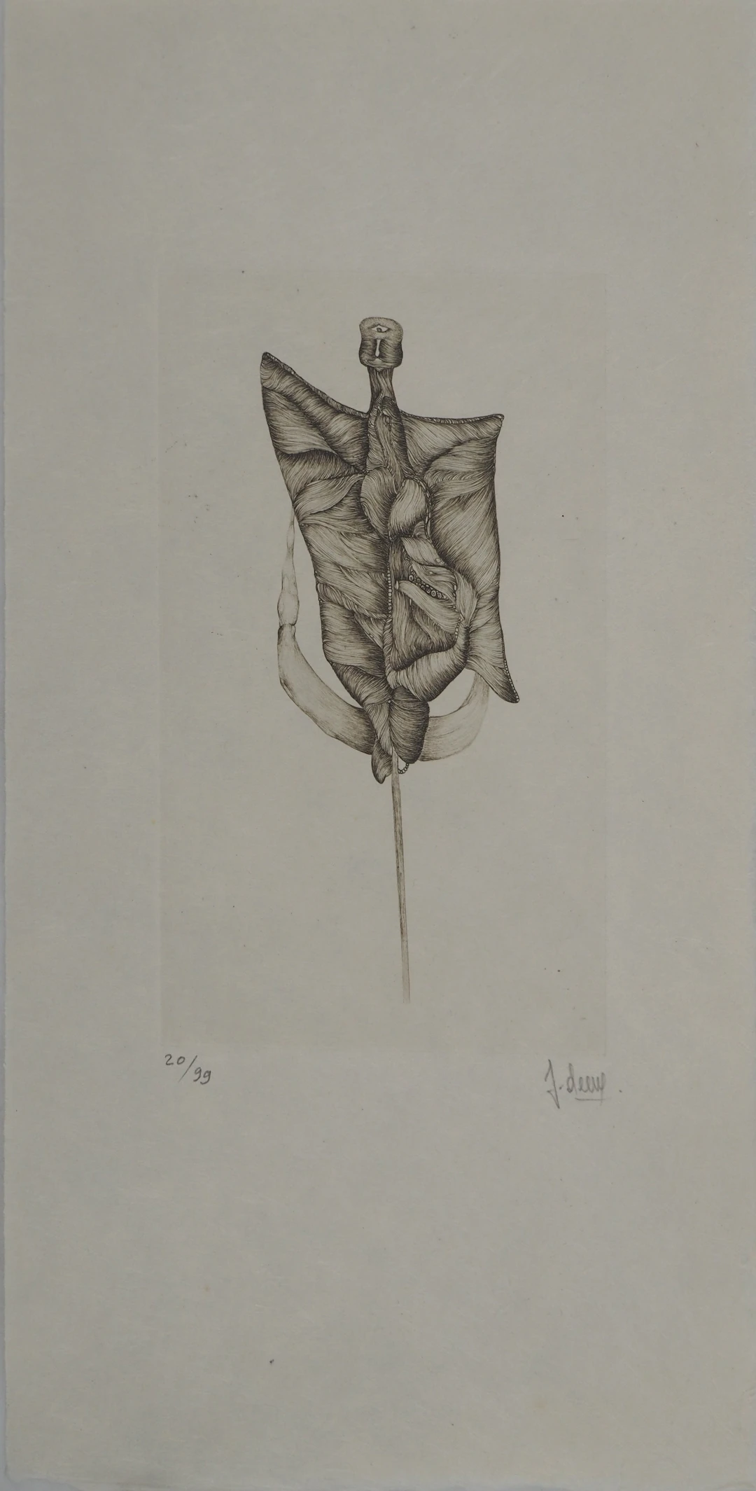 Fred DEUX : Transfiguration, Gravure originale signée