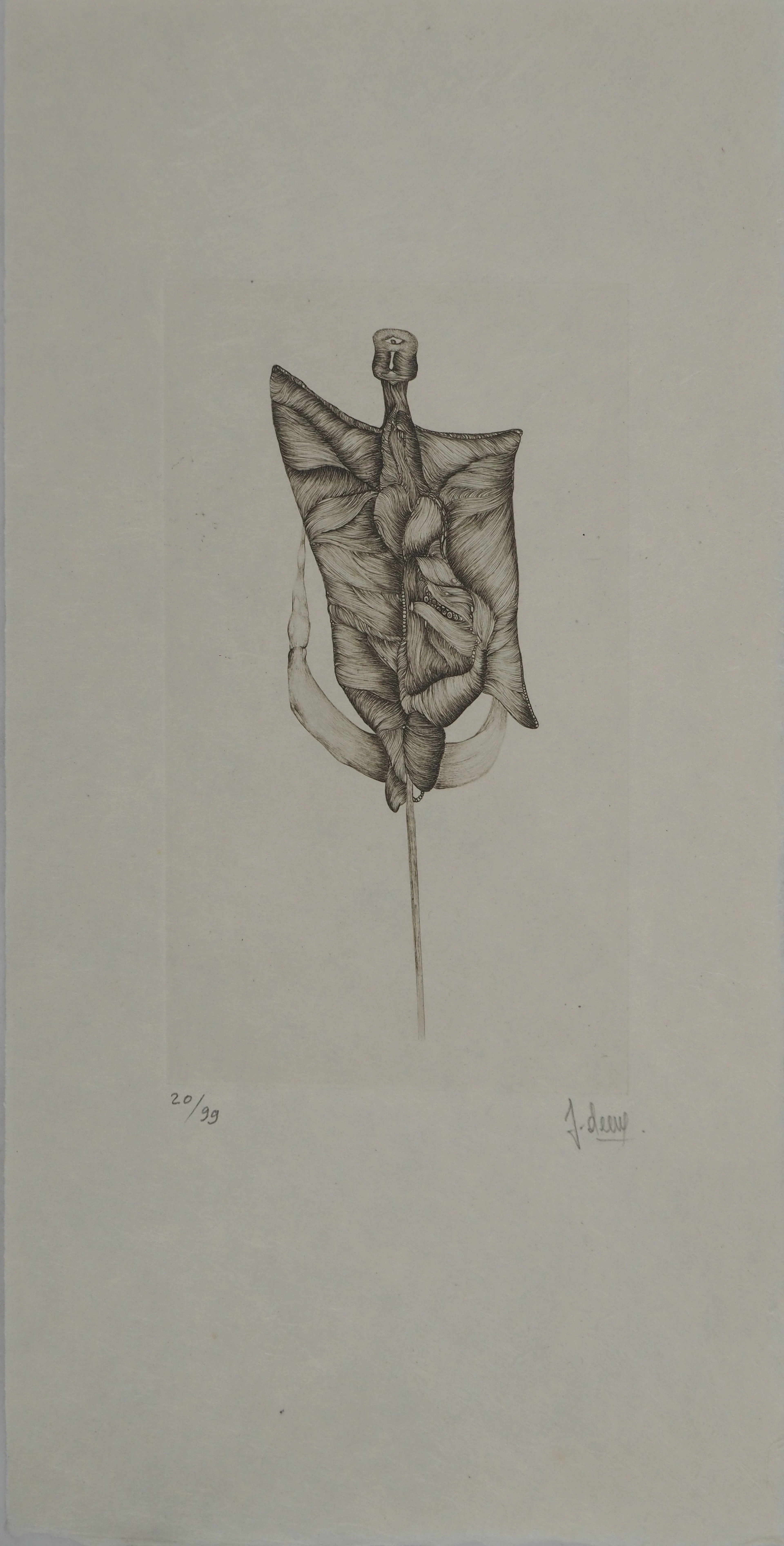 Fred DEUX : Transfiguration, Gravure originale signée