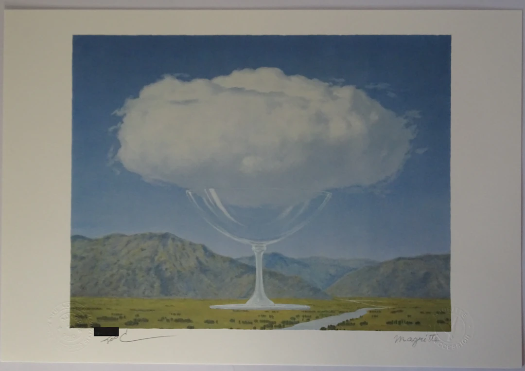 René MAGRITTE (d’après) - La Corde Sensible -Lithographie