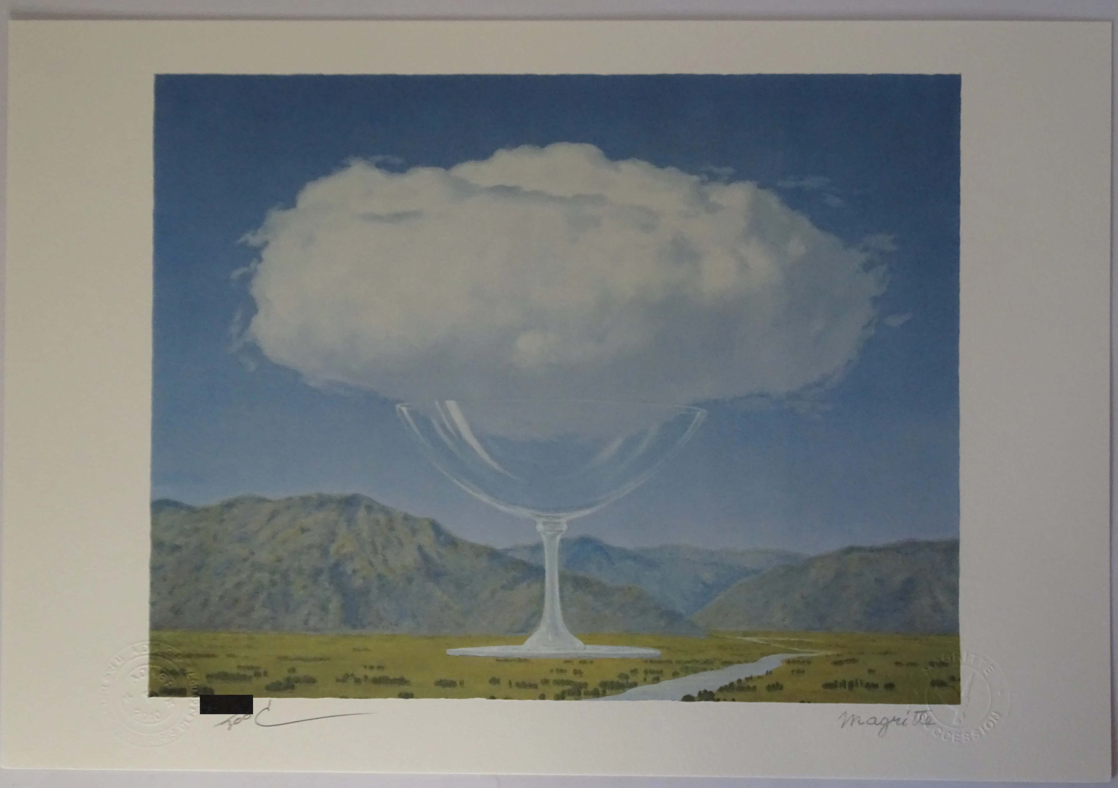 René MAGRITTE (d’après) - La Corde Sensible -Lithographie
