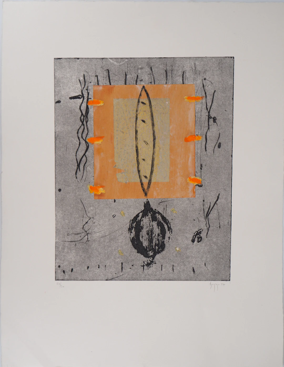 Didier HAGEGE : Oignon - Gravure originale signée