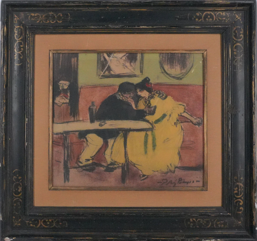 Pablo PICASSO - Le divan, Les bleus de Barcelone, Lithographie et
