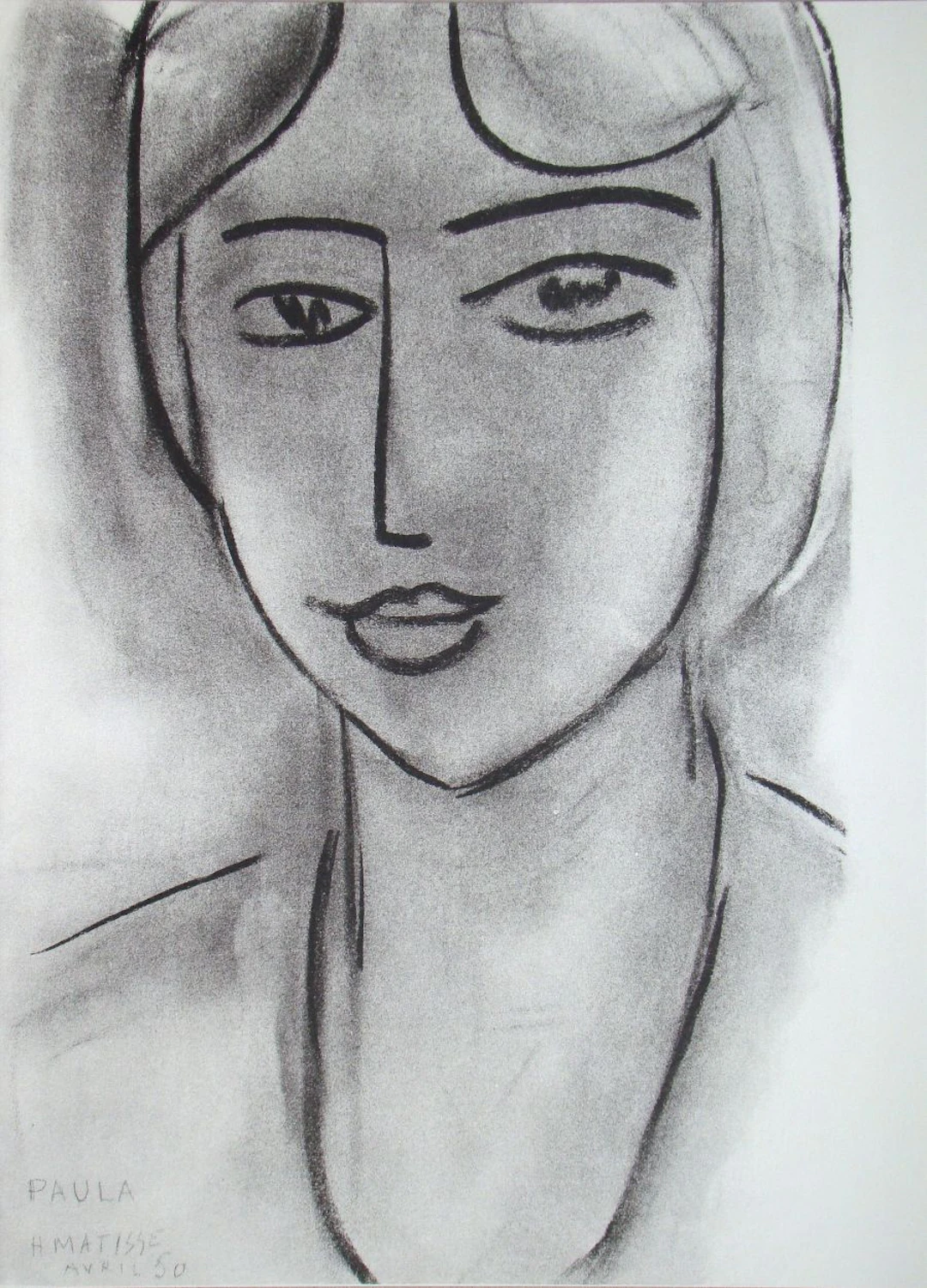 Henri MATISSE (d’après) - Paula, 1981 - Lithographie signée et datée