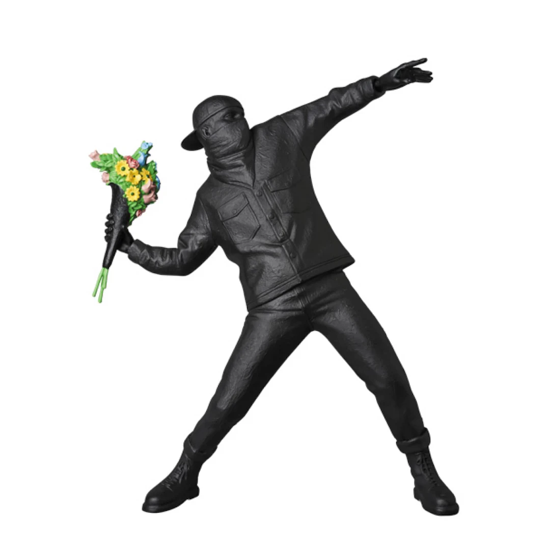 Banksy - FLEUR BOMBER NOIR - Sculpture