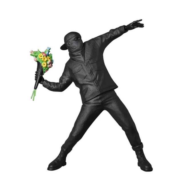 Banksy - FLEUR BOMBER NOIR - Sculpture