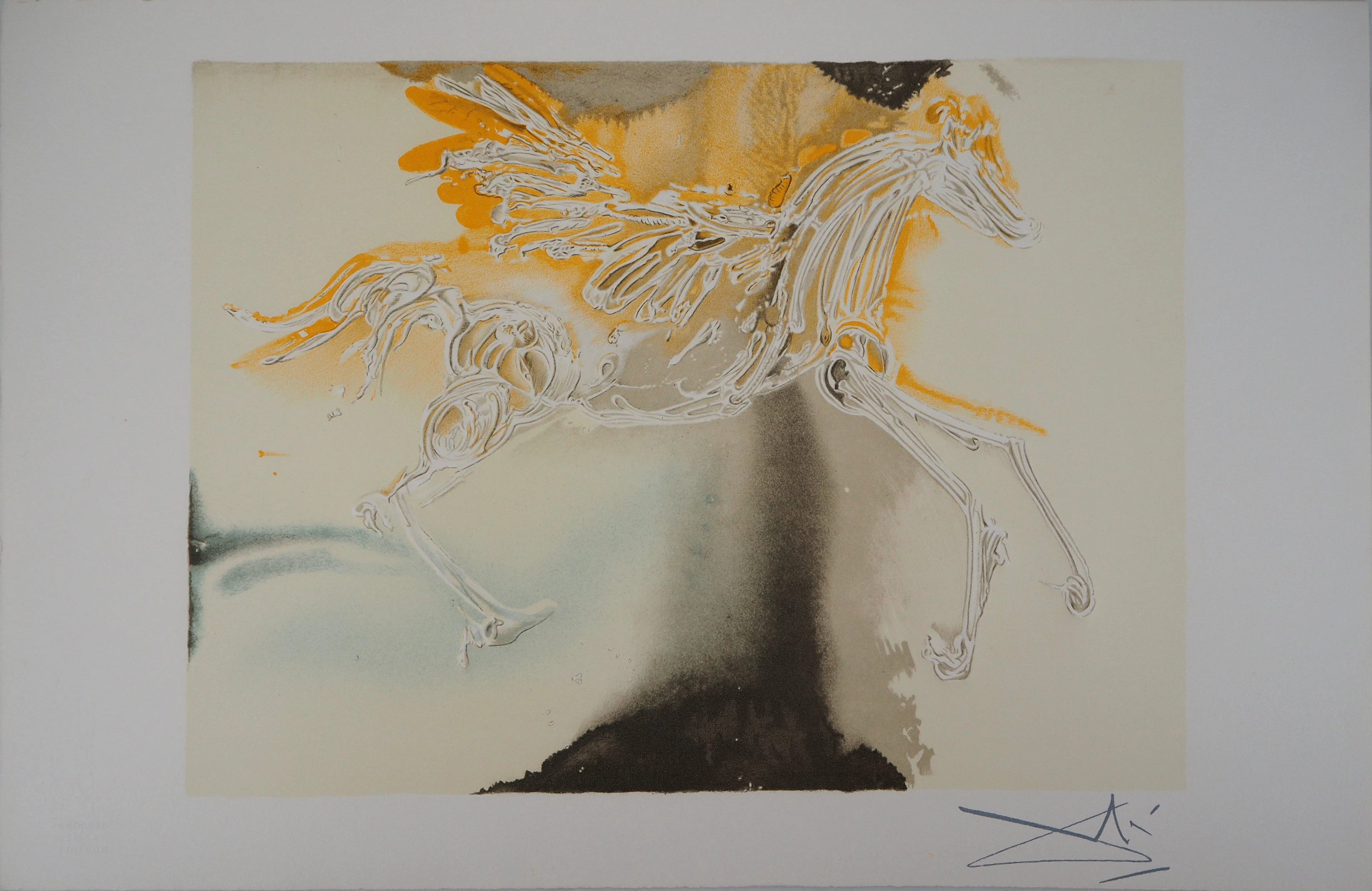 Salvador DALI - Pégase, 1983 - Lithographie signée