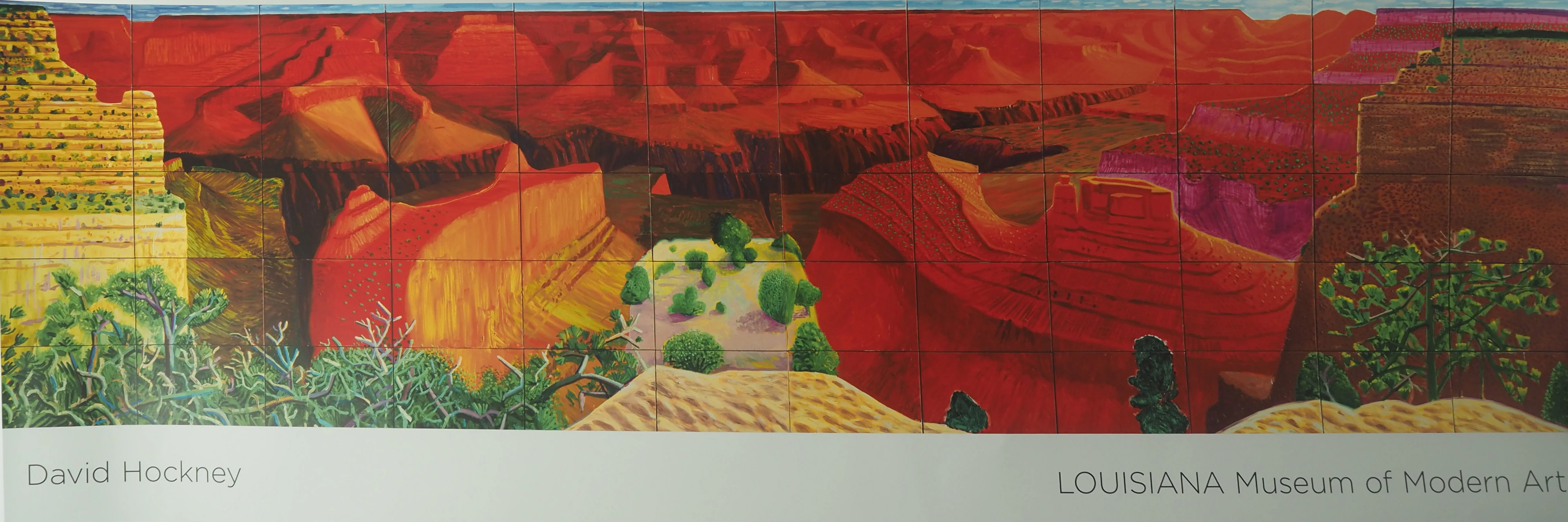 David HOCKNEY : Closer Grand Canyon - Affiche en couleurs