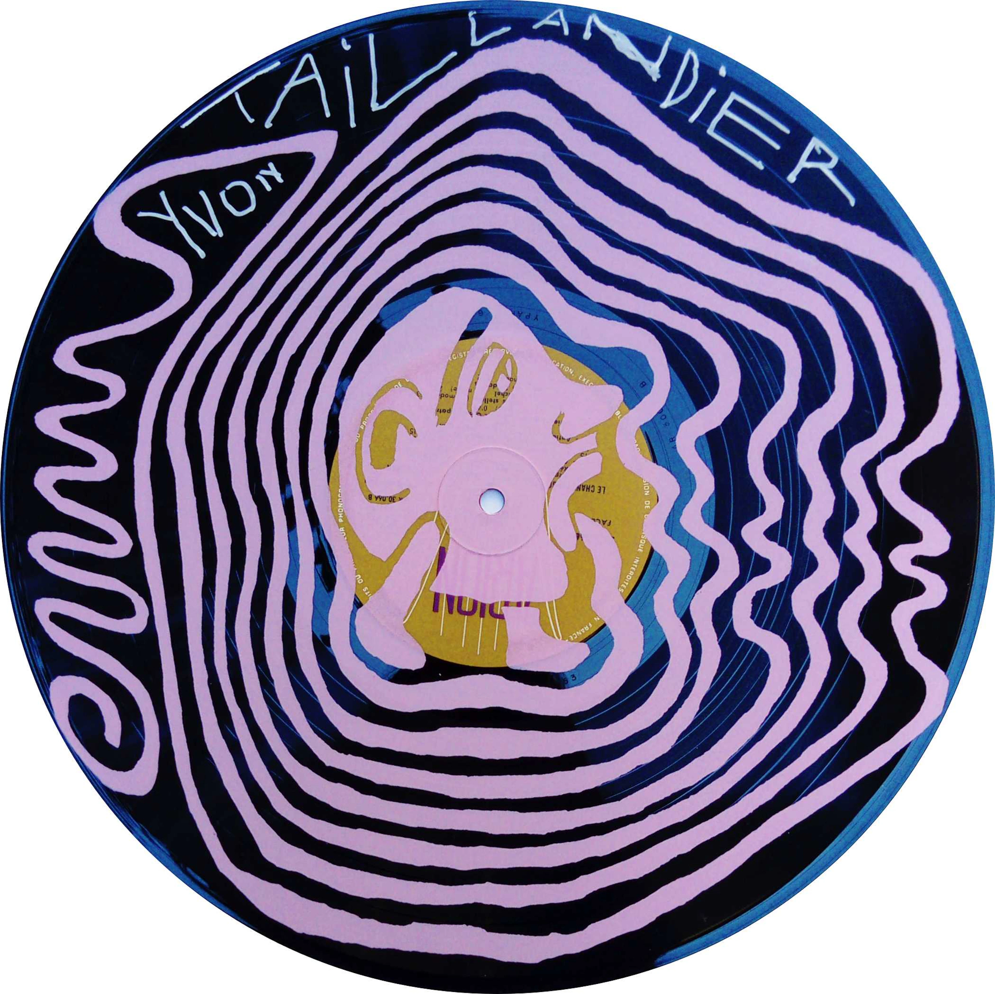 Yvon TAILLANDIER - 33 tours rose, 2018 - Sérigraphie sur vinyle