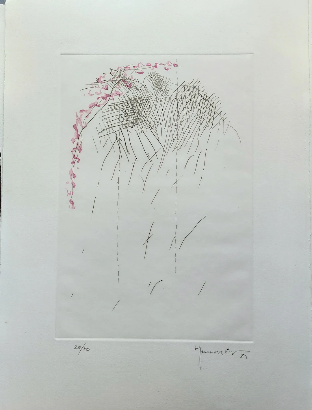 Joan Hernandez PIJUAN - PL1, 1982 - Gravure signée au crayon