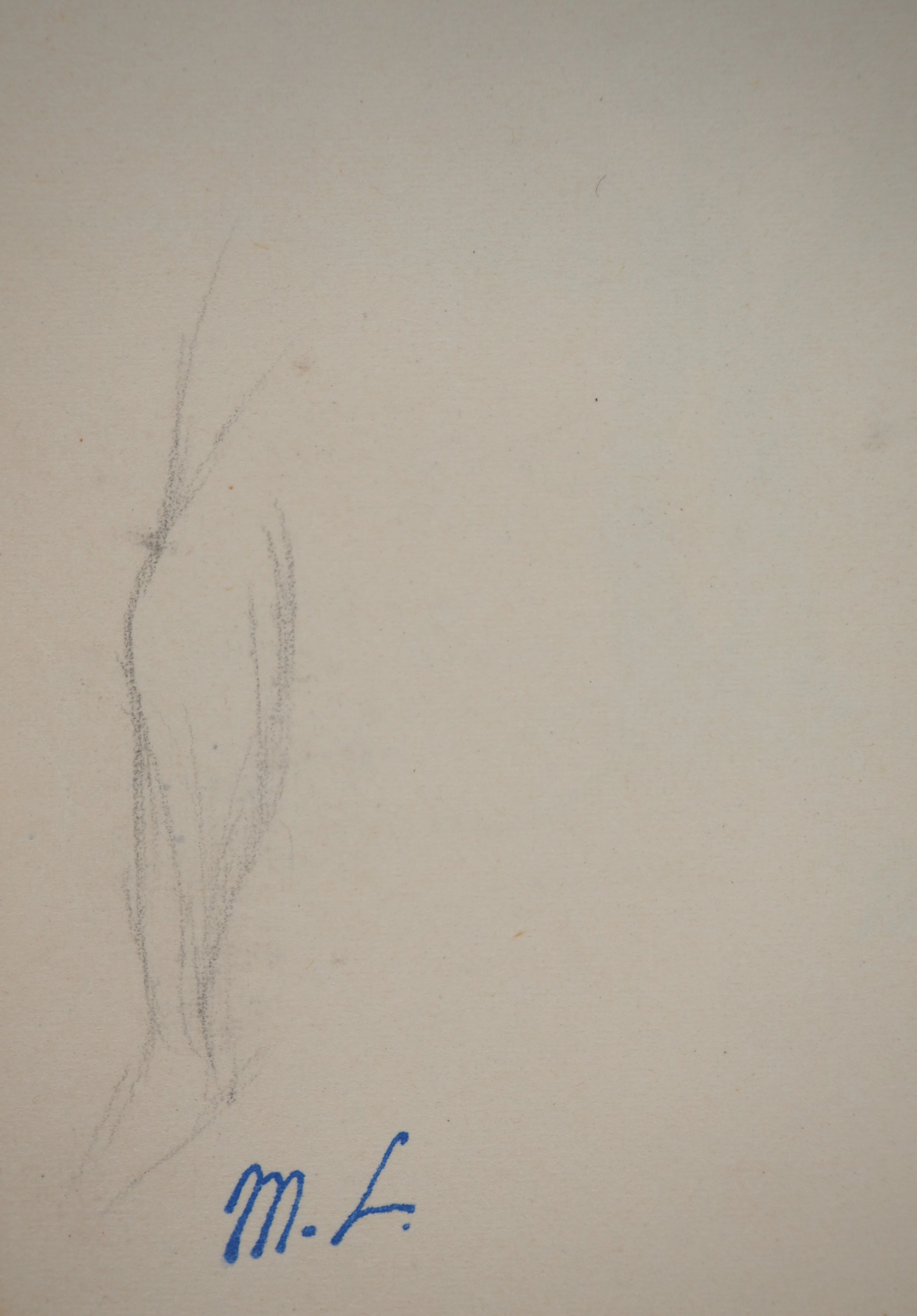 Marie LAURENCIN : Etude de jambe, dessin original signé