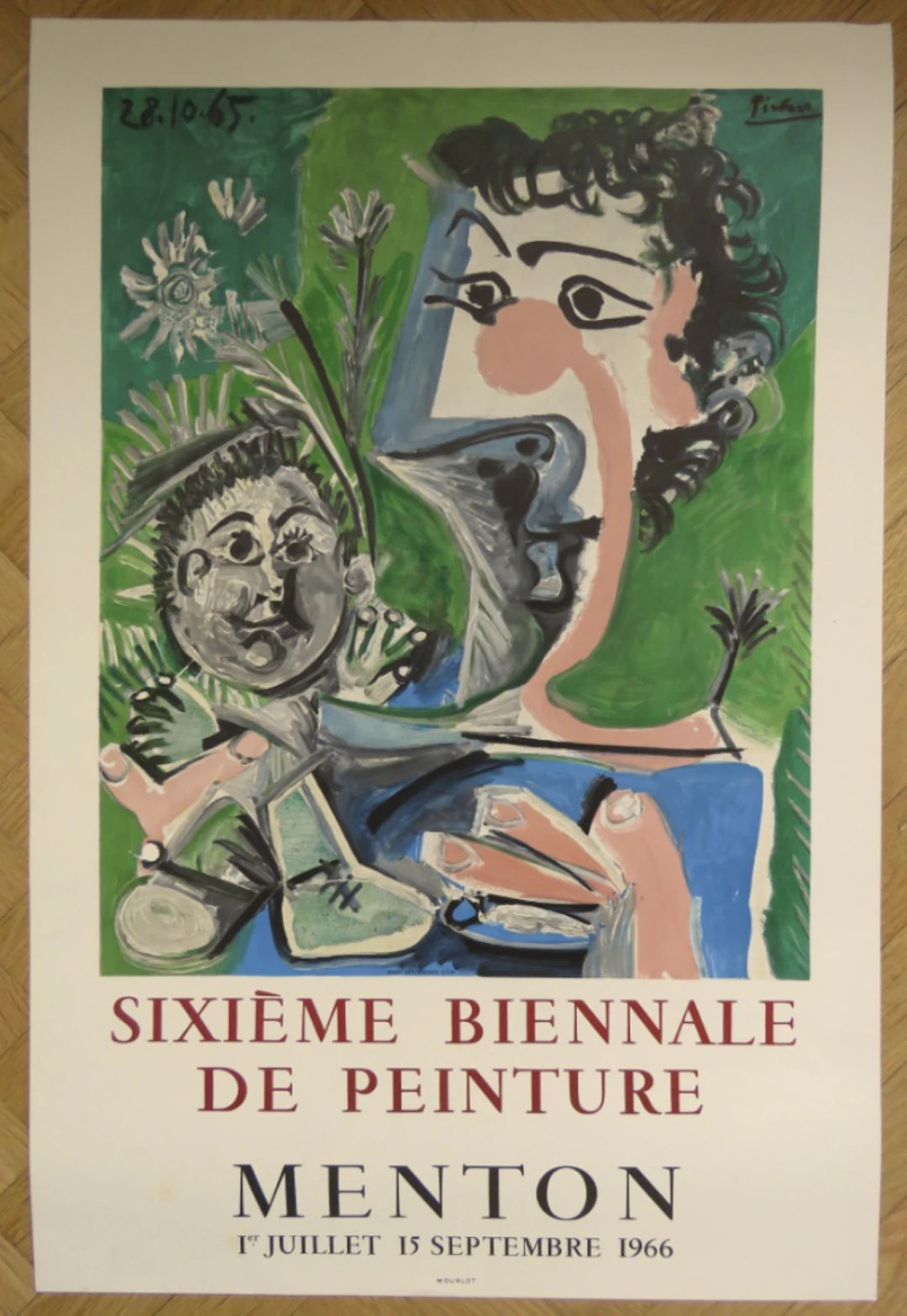 Pablo Picasso - 6ème biennale de peinture de Menton -1965