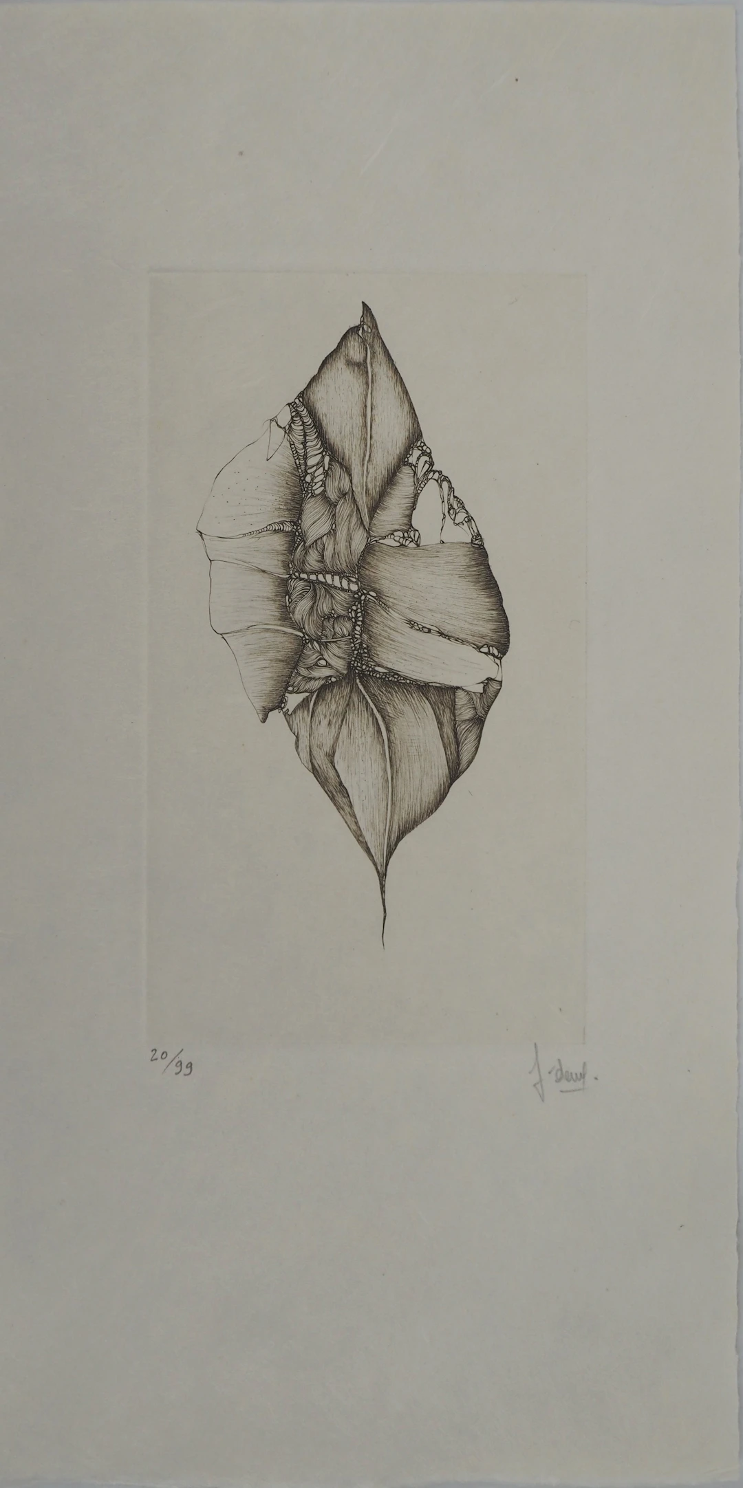 Fred DEUX : Initiés, Gravure originale signée