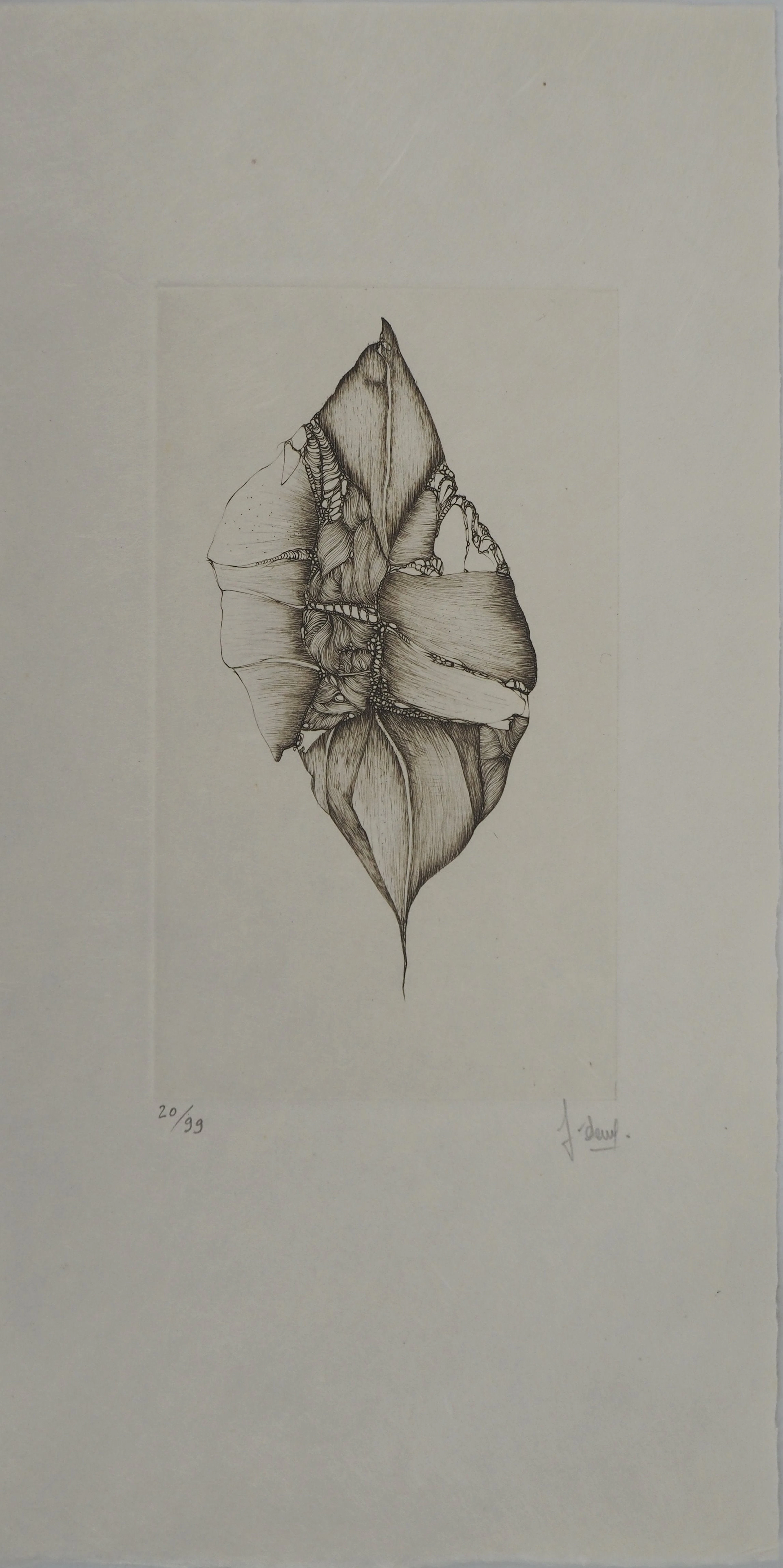 Fred DEUX : Initiés, Gravure originale signée